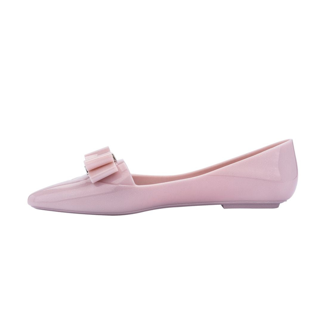 Melissa Pointy VI Ad Light Pink Baleriny Damskie Z Kokardką Różowe