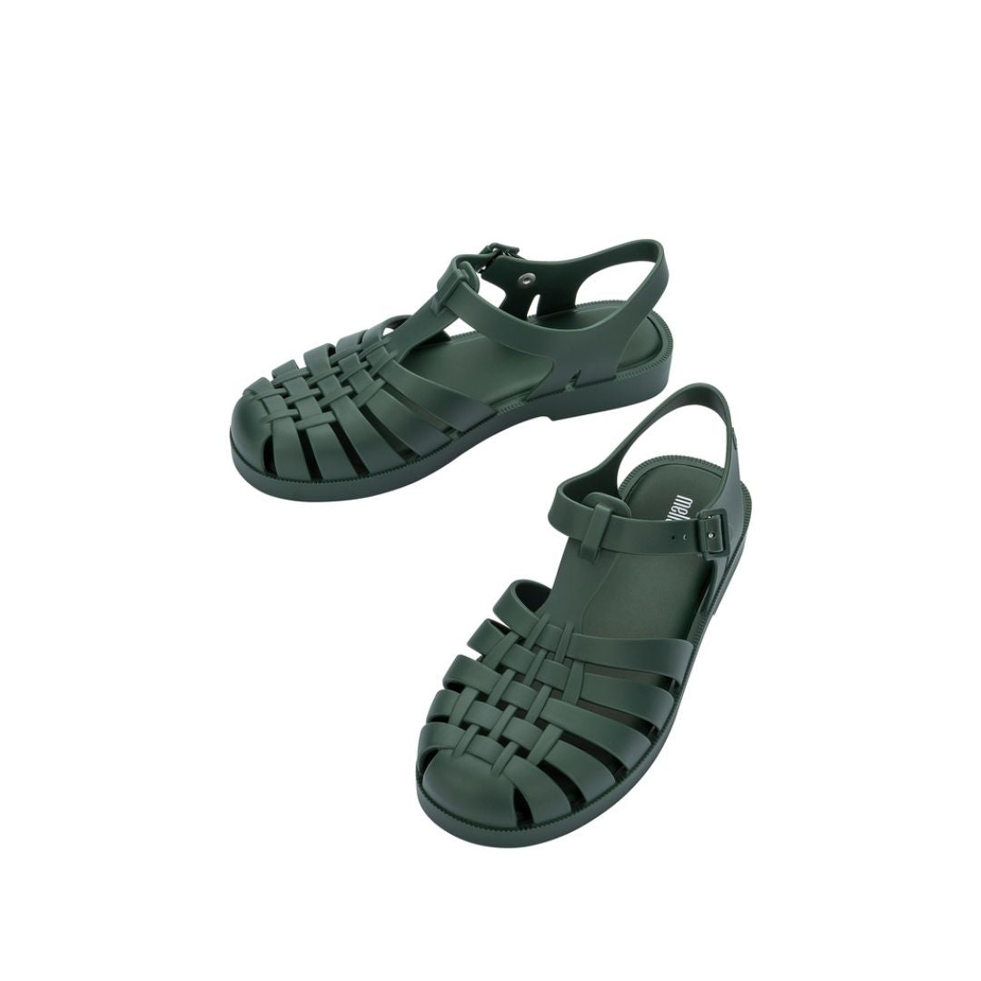 Melissa Possession AD Green Matt Sandały Damskie Zielone Matowe