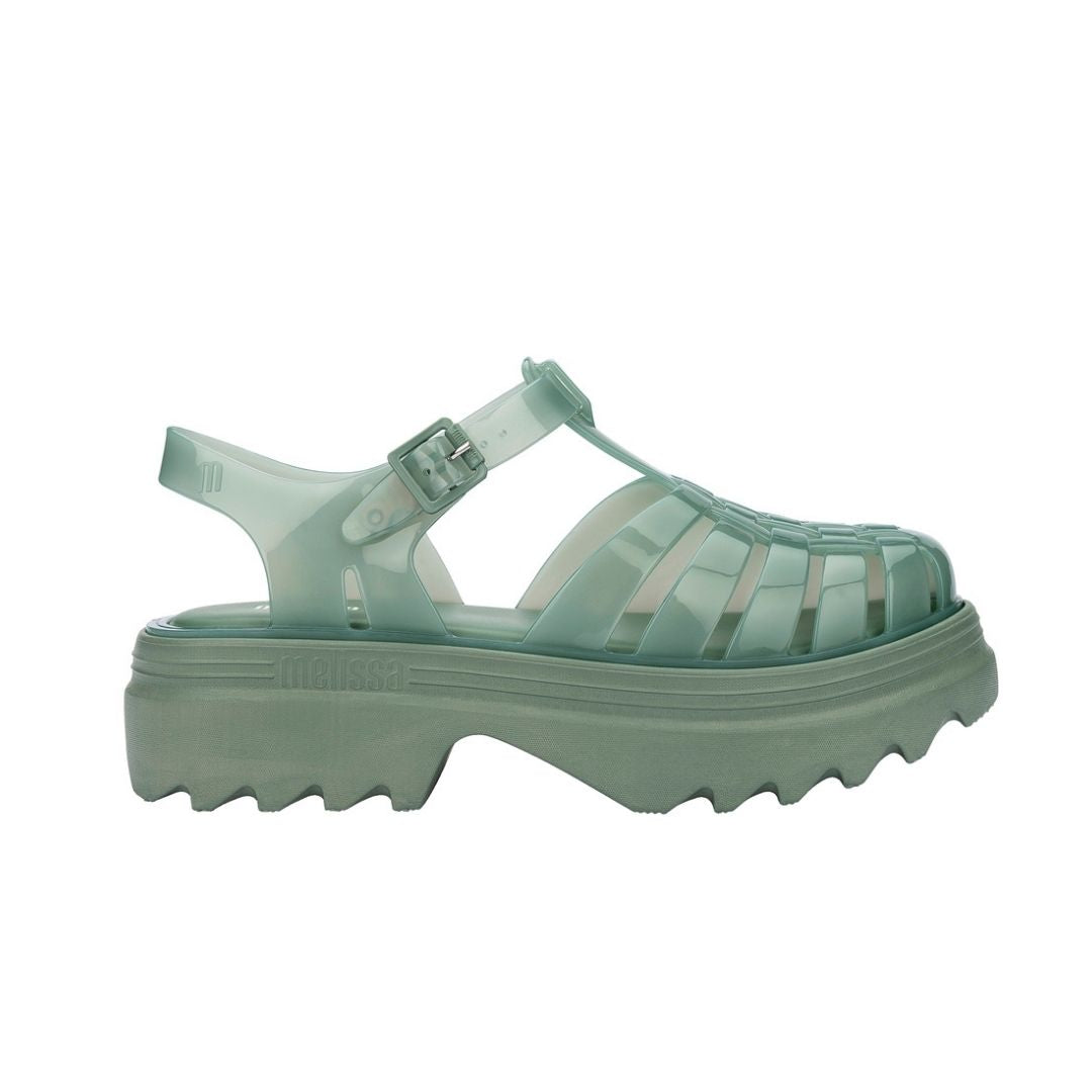 Melissa Possession Platform II AD Green Sandały Na Platformie Damskie Zielone