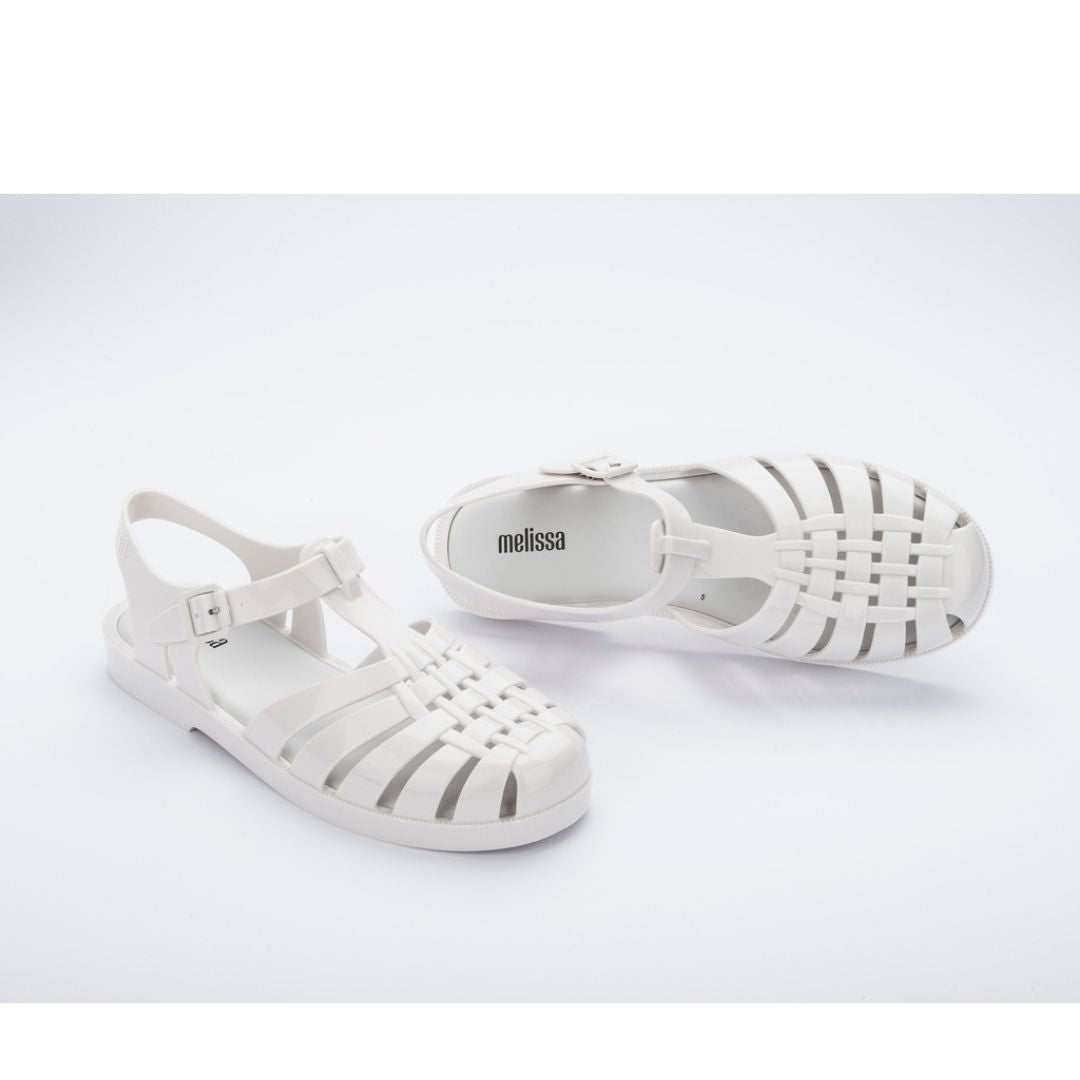 Melissa Possession AD White Sandały Damskie Białe