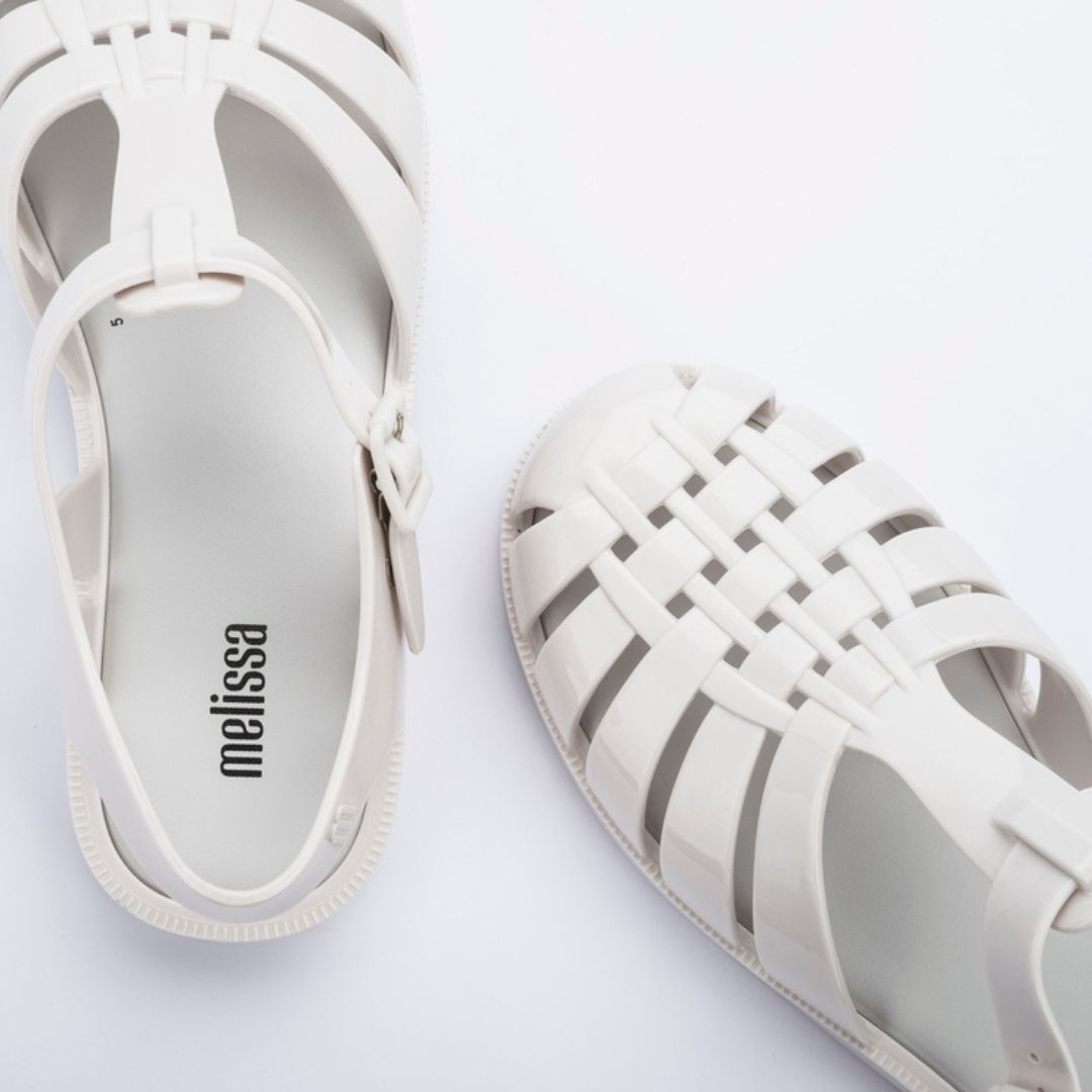 Melissa Possession AD White Sandały Damskie Białe