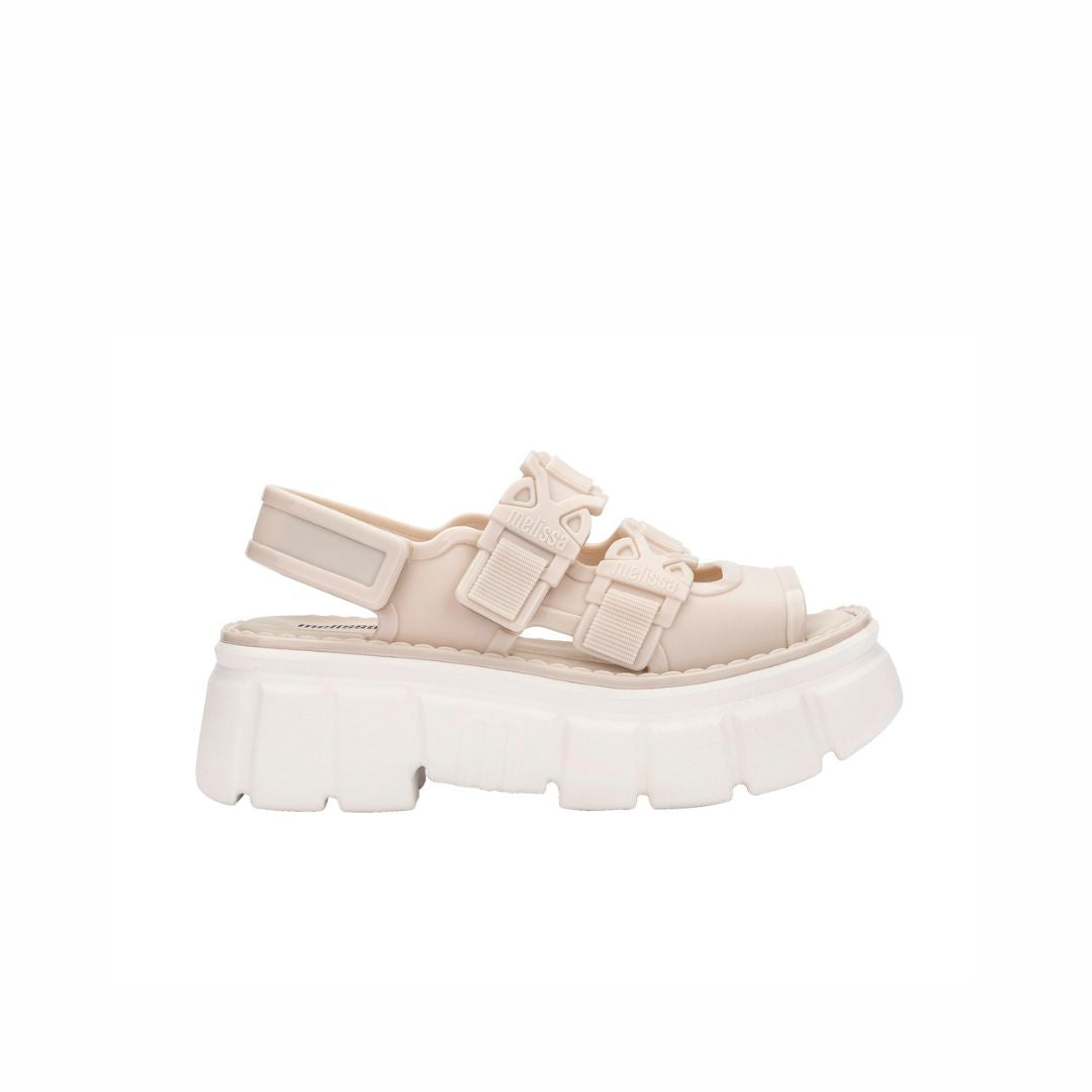 Melissa Rebel Sandal AD Beige White Sandały Na Platformie Damskie Beżowe