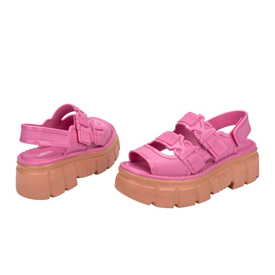 Melissa Rebel Sandal AD Pink Sandały Na Platformie Damskie Różowe