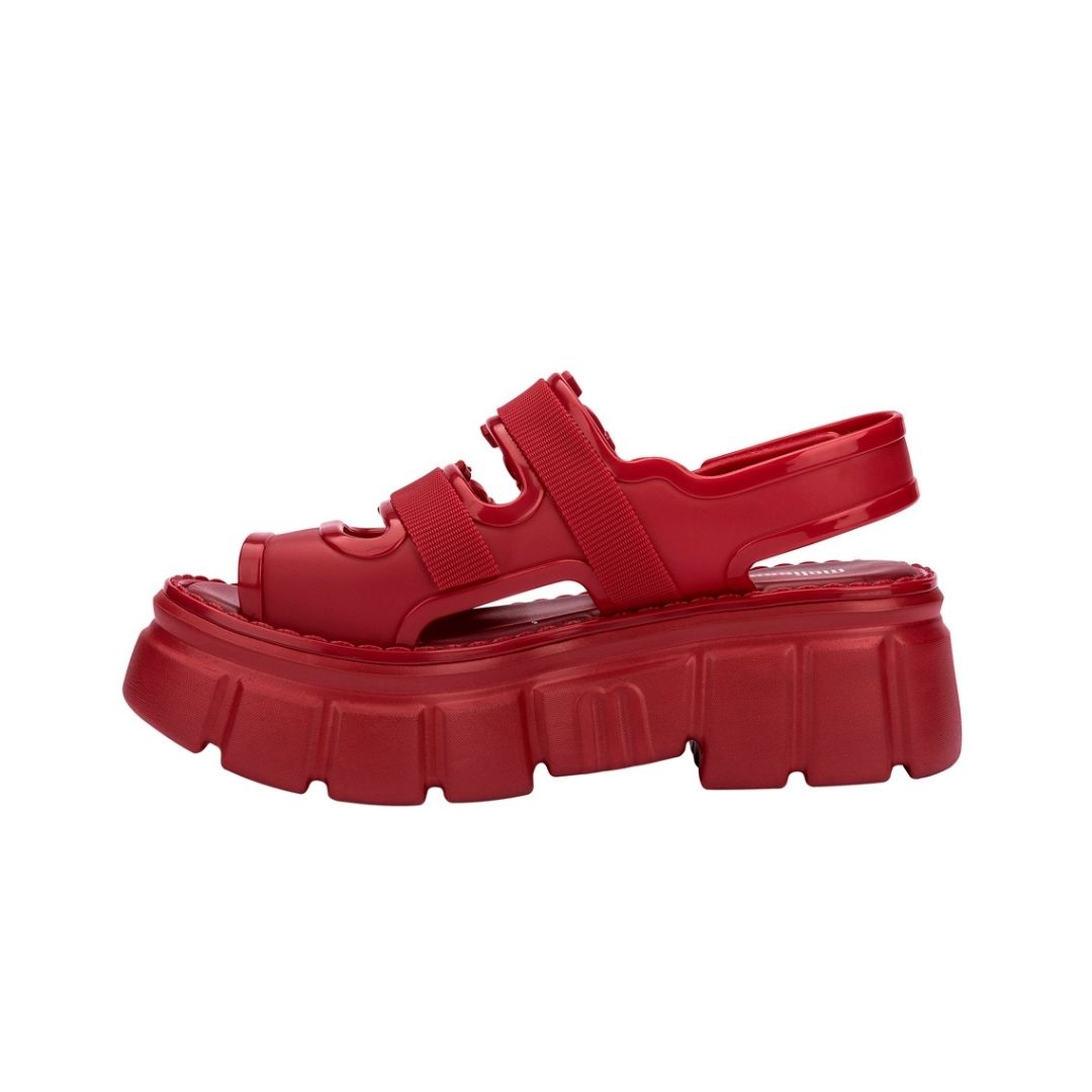 Melissa Rebel Sandal AD Red Sandały Na Platformie Damskie Czerwone