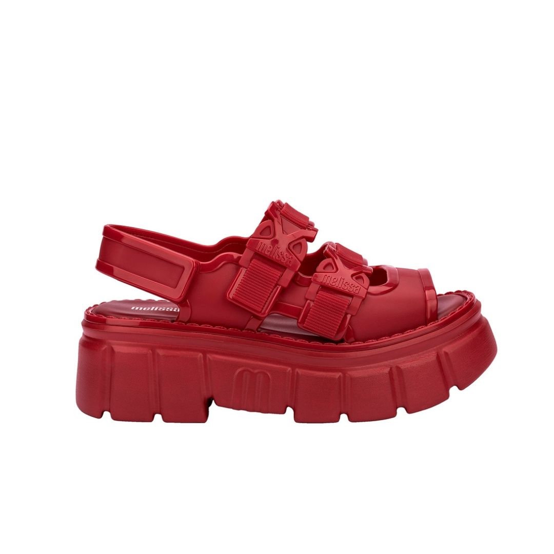 Melissa Rebel Sandal AD Red Sandały Na Platformie Damskie Czerwone