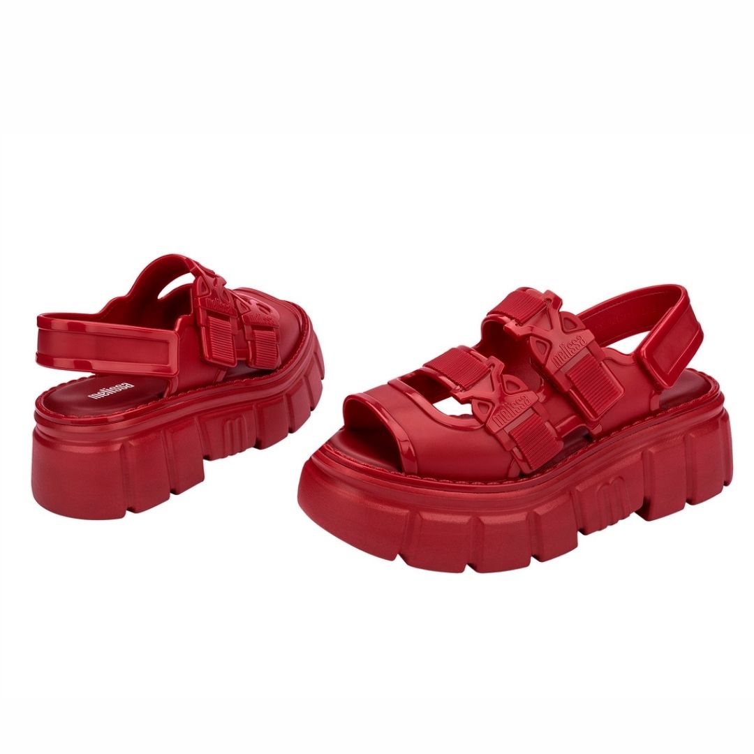 Melissa Rebel Sandal AD Red Sandały Na Platformie Damskie Czerwone