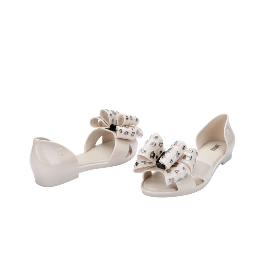 Melissa Seduction VI Ad Beige Silver Baleriny Damskie Beżowe