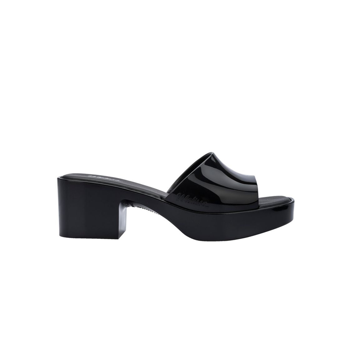 Melissa Shape Ad Black Klapki Damskie Na Obcasie Czarne