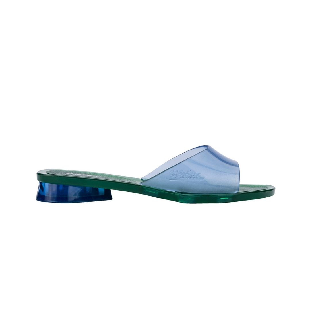 Melissa The Real Jelly Kim Ad Green Blue Klapki Damskie Niebieskie Zielone