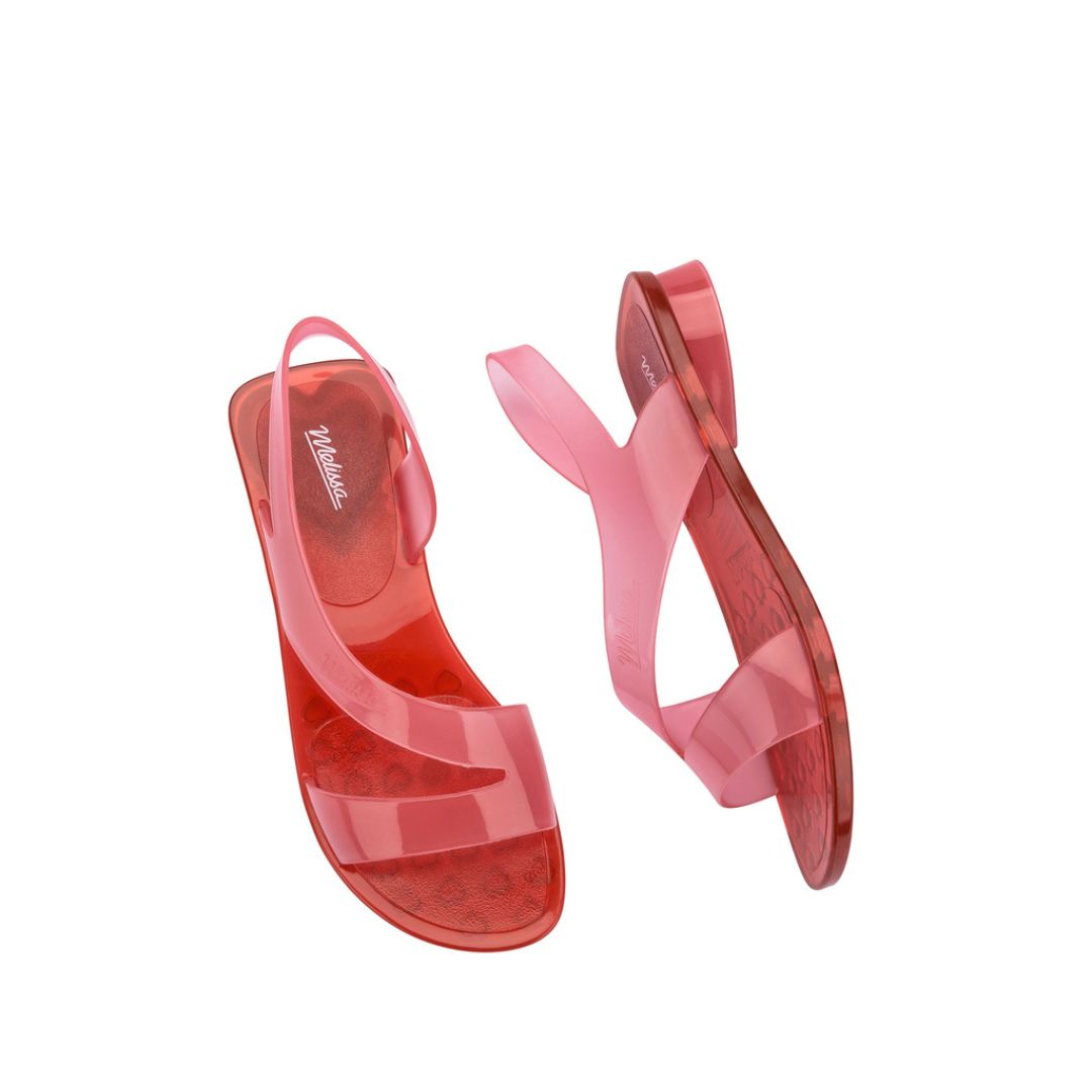 Melissa The Real Jelly Paris AD Pink Red Sandały Damskie Różowe