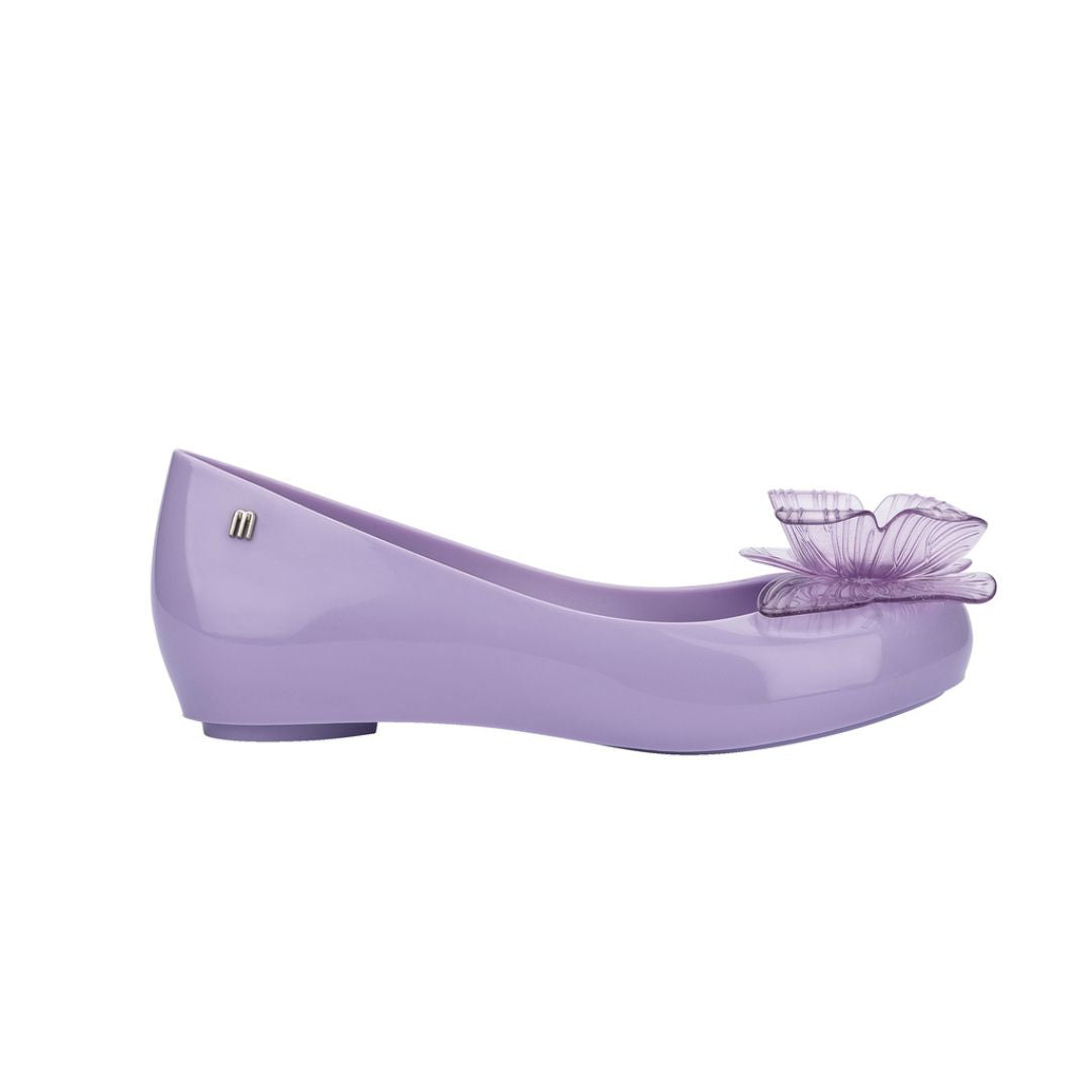 Melissa Ultragirl Fly III AD Lilac Transparent Baleriny Damskie Z Motylkiem Fioletowe