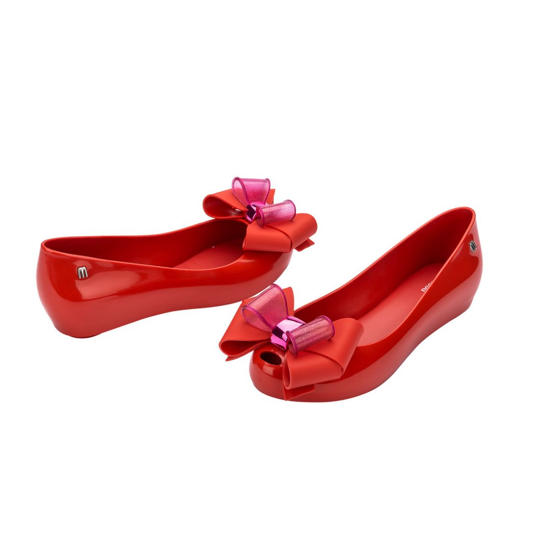 Melissa Ultragirl Sweet XXI Ad Red Baleriny Damskie Z Kokardą Czerwone
