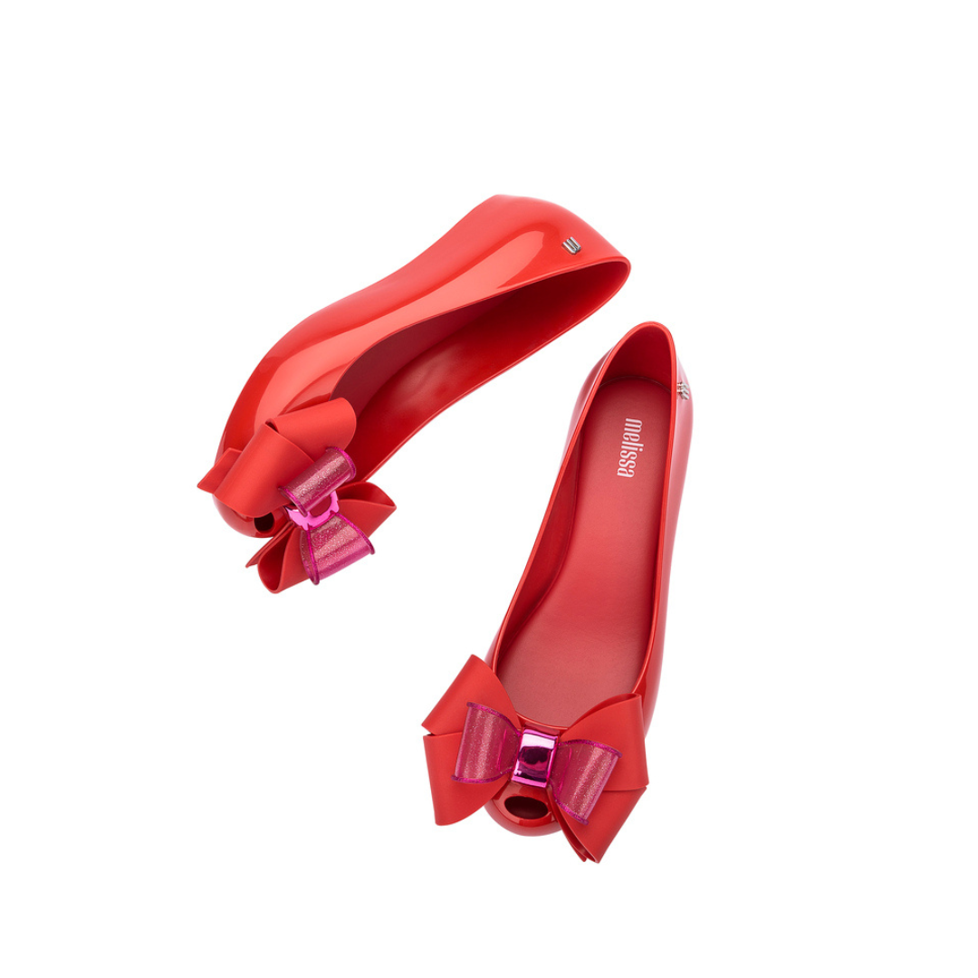 Melissa Ultragirl Sweet XXI Ad Red Baleriny Damskie Z Kokardą Czerwone