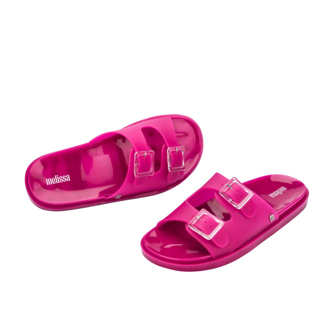 Melissa Wide Ad Fucsia Matt Klapki Damskie Różowe Matowe