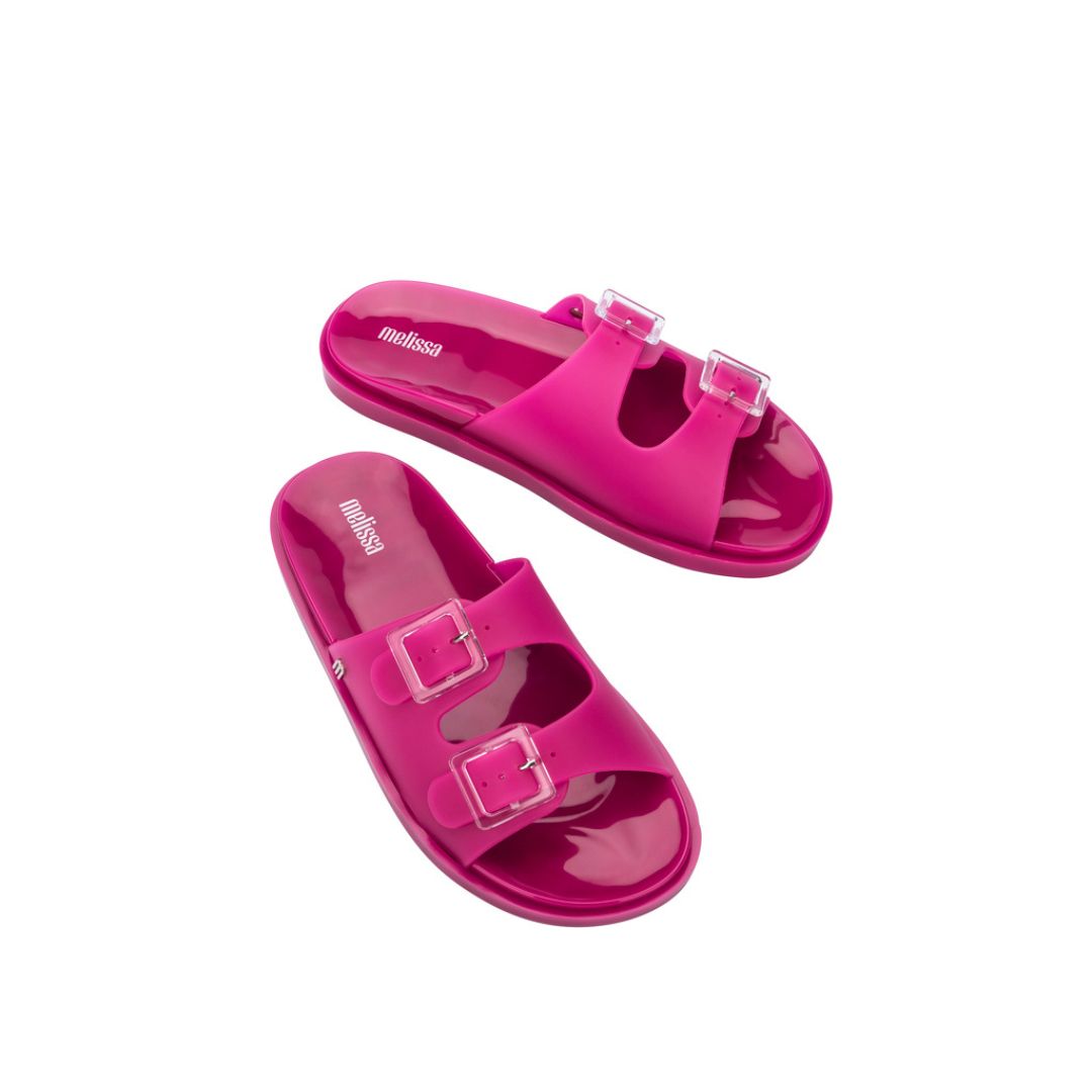 Melissa Wide Ad Fucsia Matt Klapki Damskie Różowe Matowe