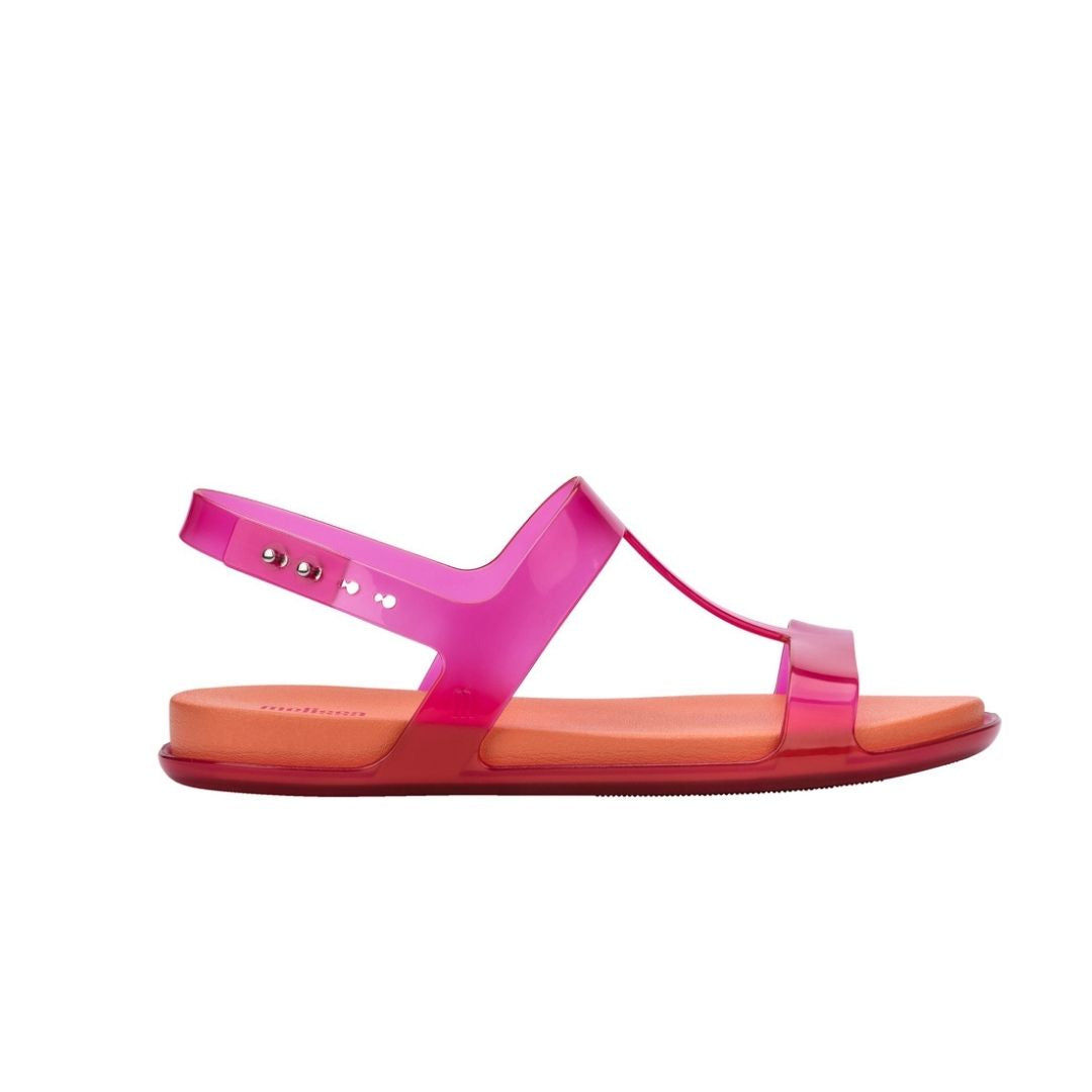 Melissa Adore Sandal AD Pink Transparent Orange Sandały Damskie Różowe