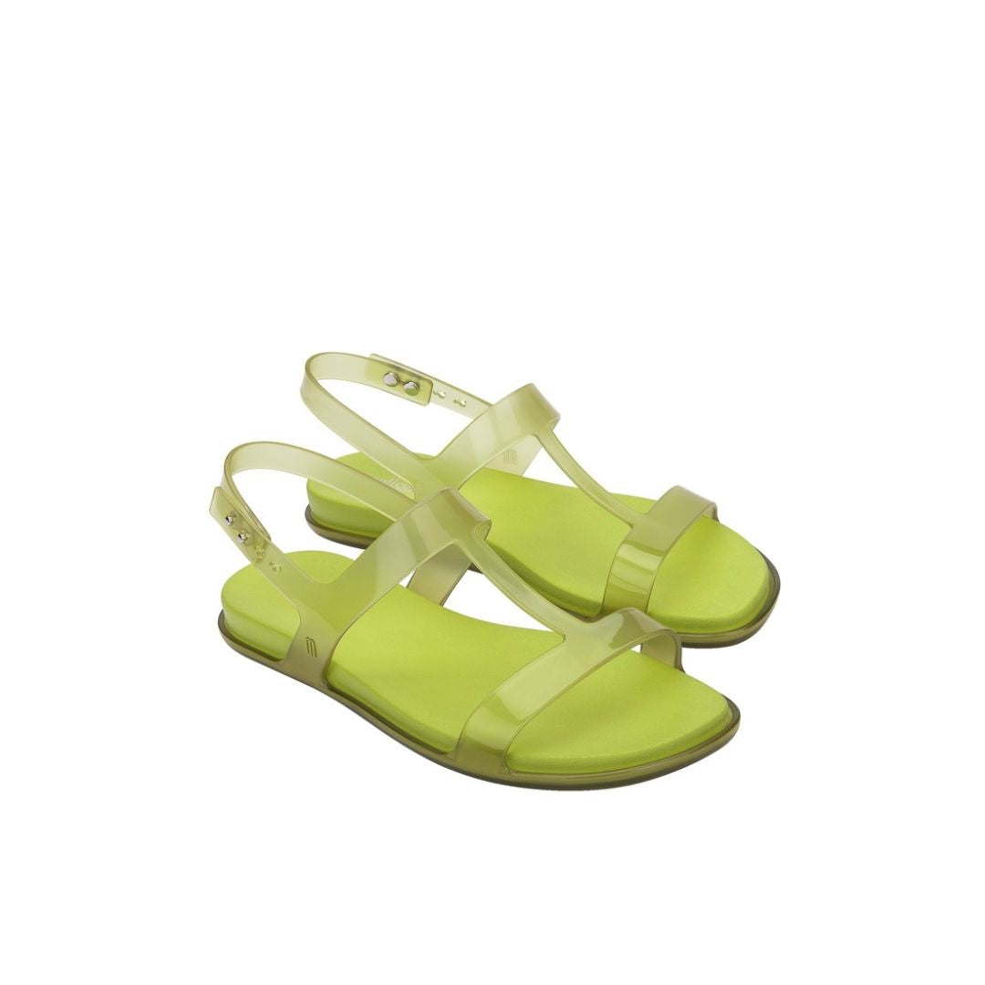 Melissa Adore Sandal AD Yellow Transparent Green Sandały Damskie Żółte