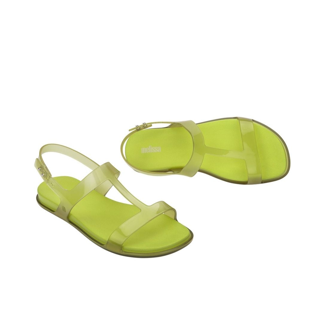 Melissa Adore Sandal AD Yellow Transparent Green Sandały Damskie Żółte