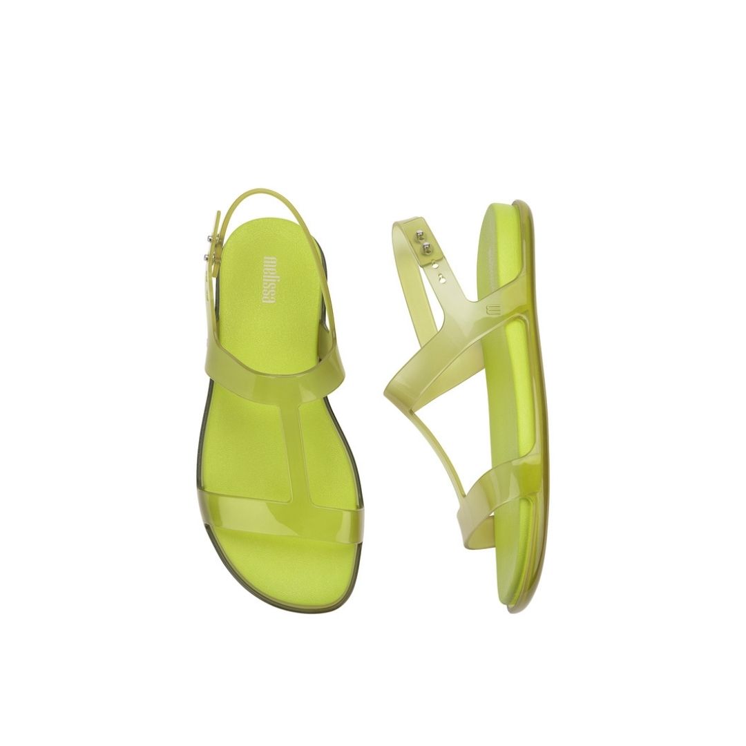 Melissa Adore Sandal AD Yellow Transparent Green Sandały Damskie Żółte