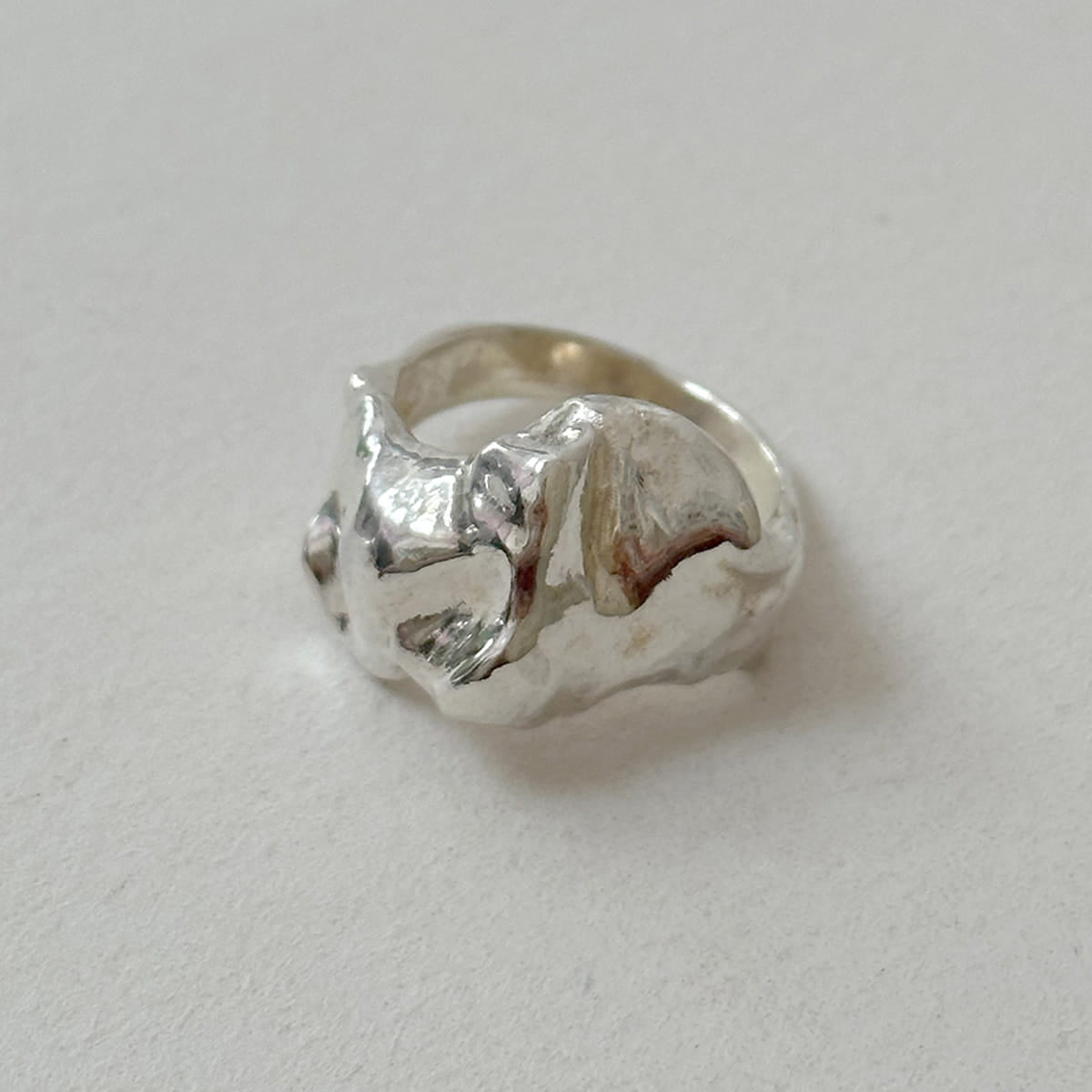 Maar Pierścionek Wavy Srebrny