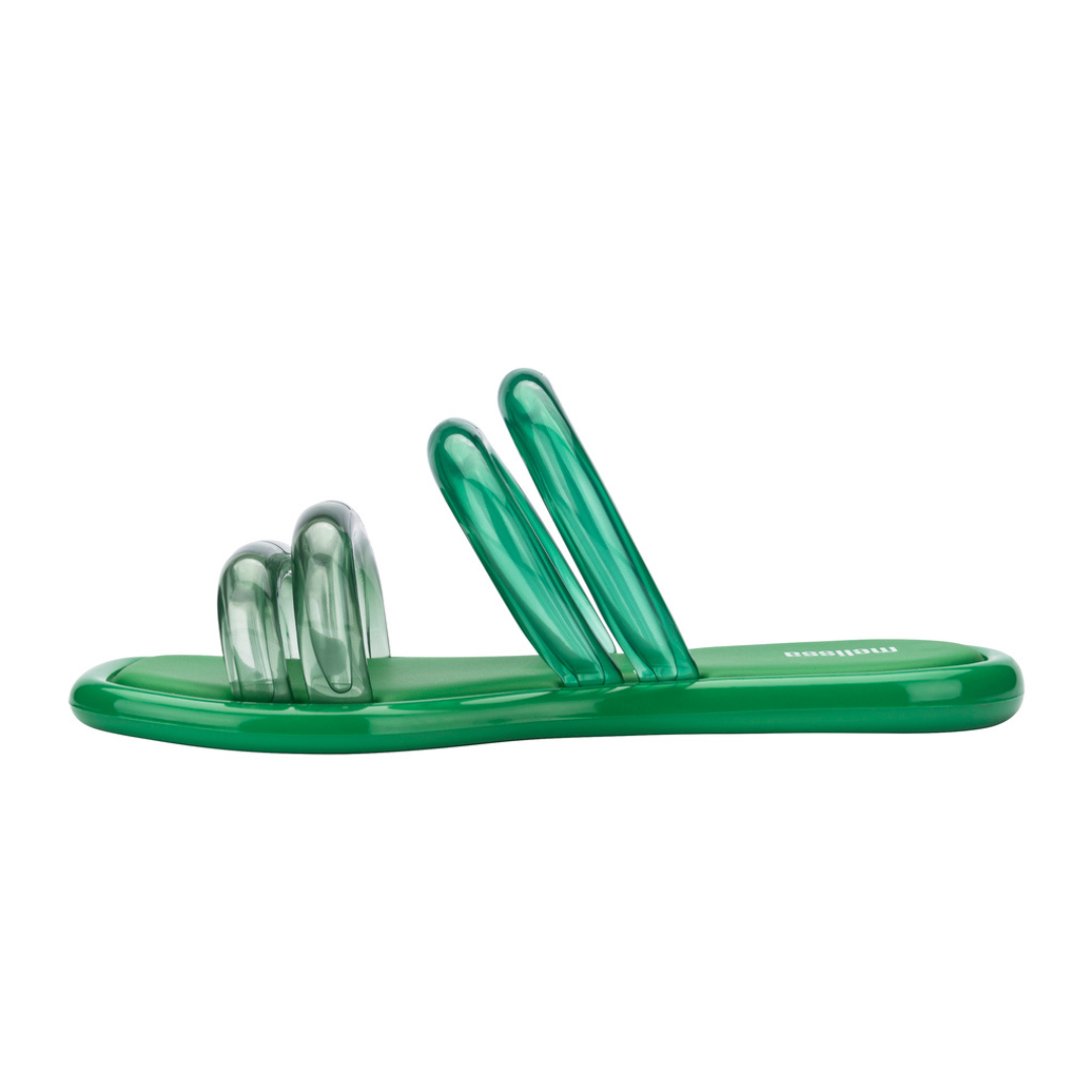 Melissa Airbubble Slide AD Green/Clear Klapki Damskie Zielone