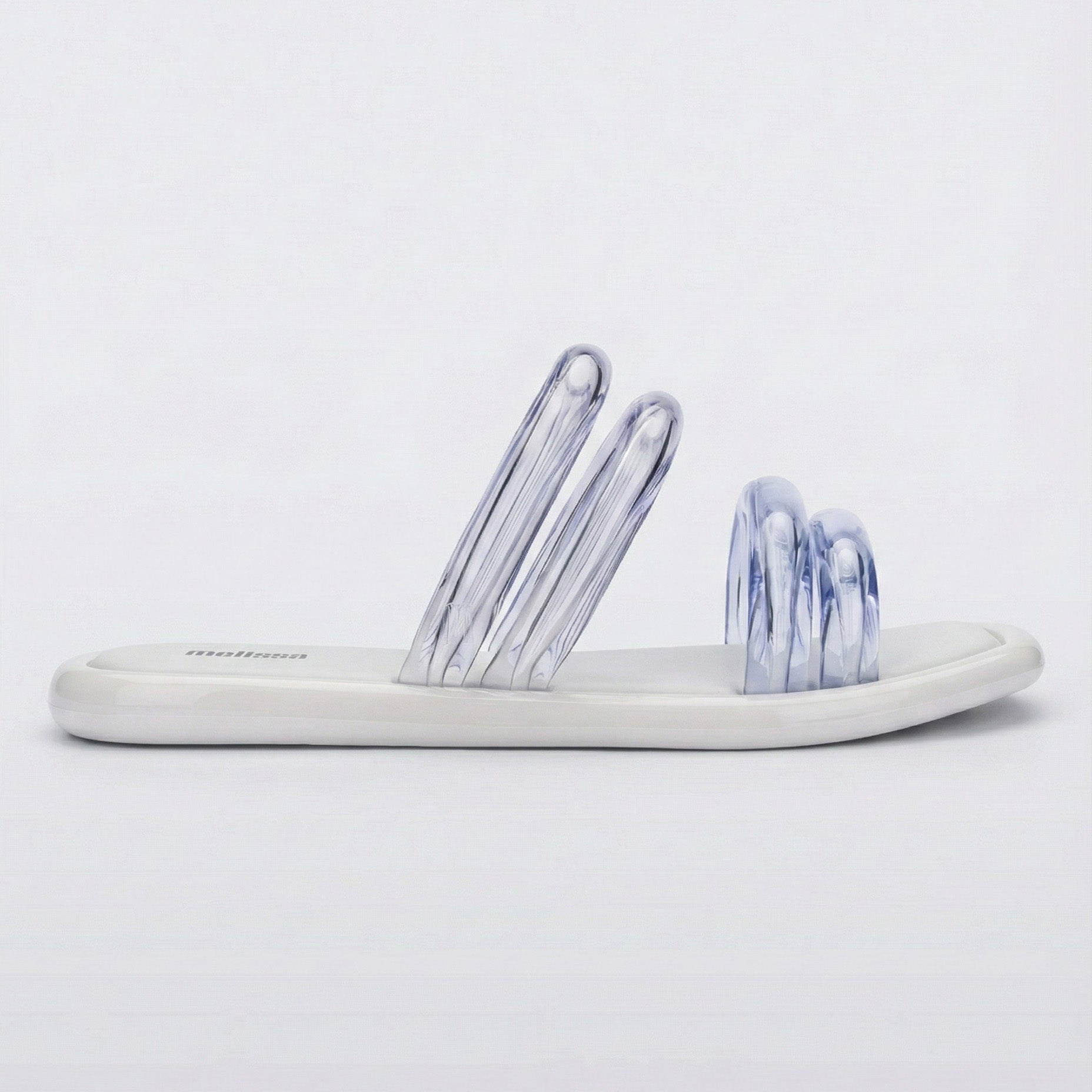Melissa Airbubble Slide AD White/Clear Klapki Damskie Białe