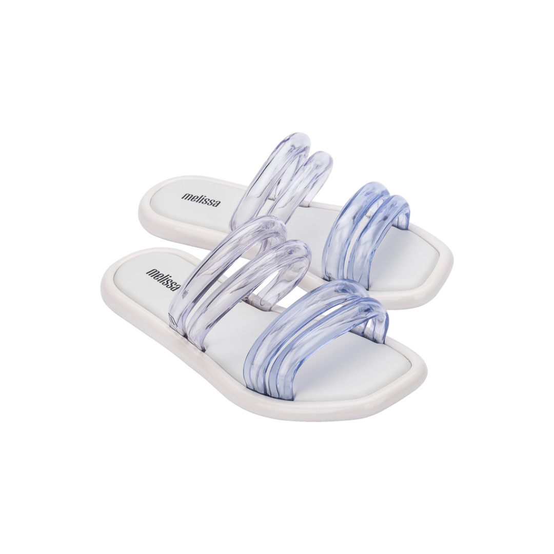 Melissa Airbubble Slide AD White/Clear Klapki Damskie Białe