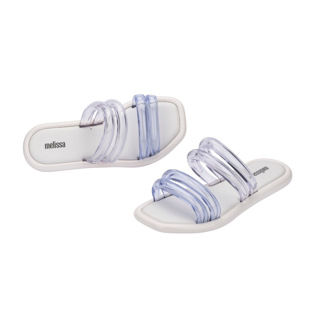 Melissa Airbubble Slide AD White/Clear Klapki Damskie Białe