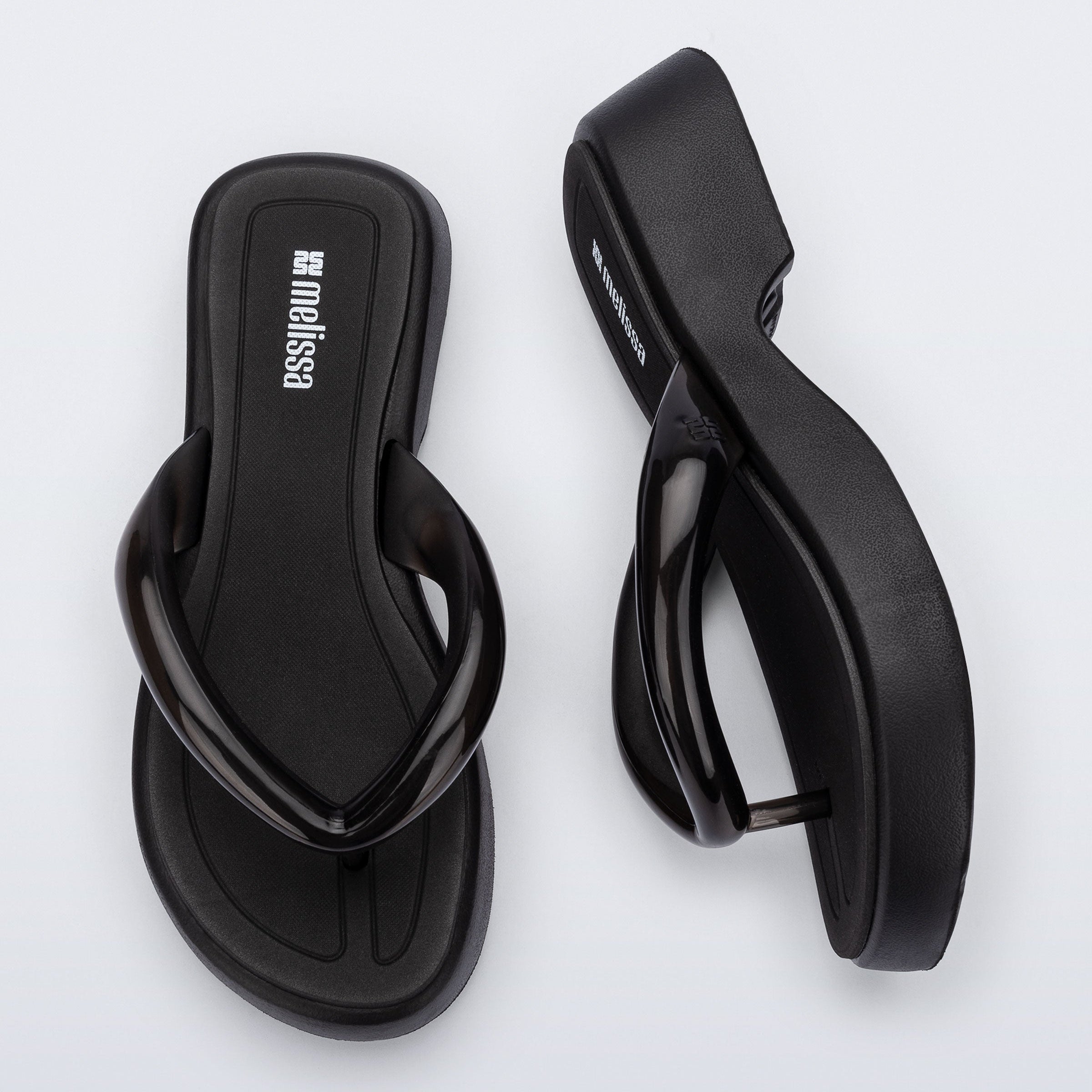 Melissa Airflow Flatform AD Black Japonki na Platformie Damskie Czarne