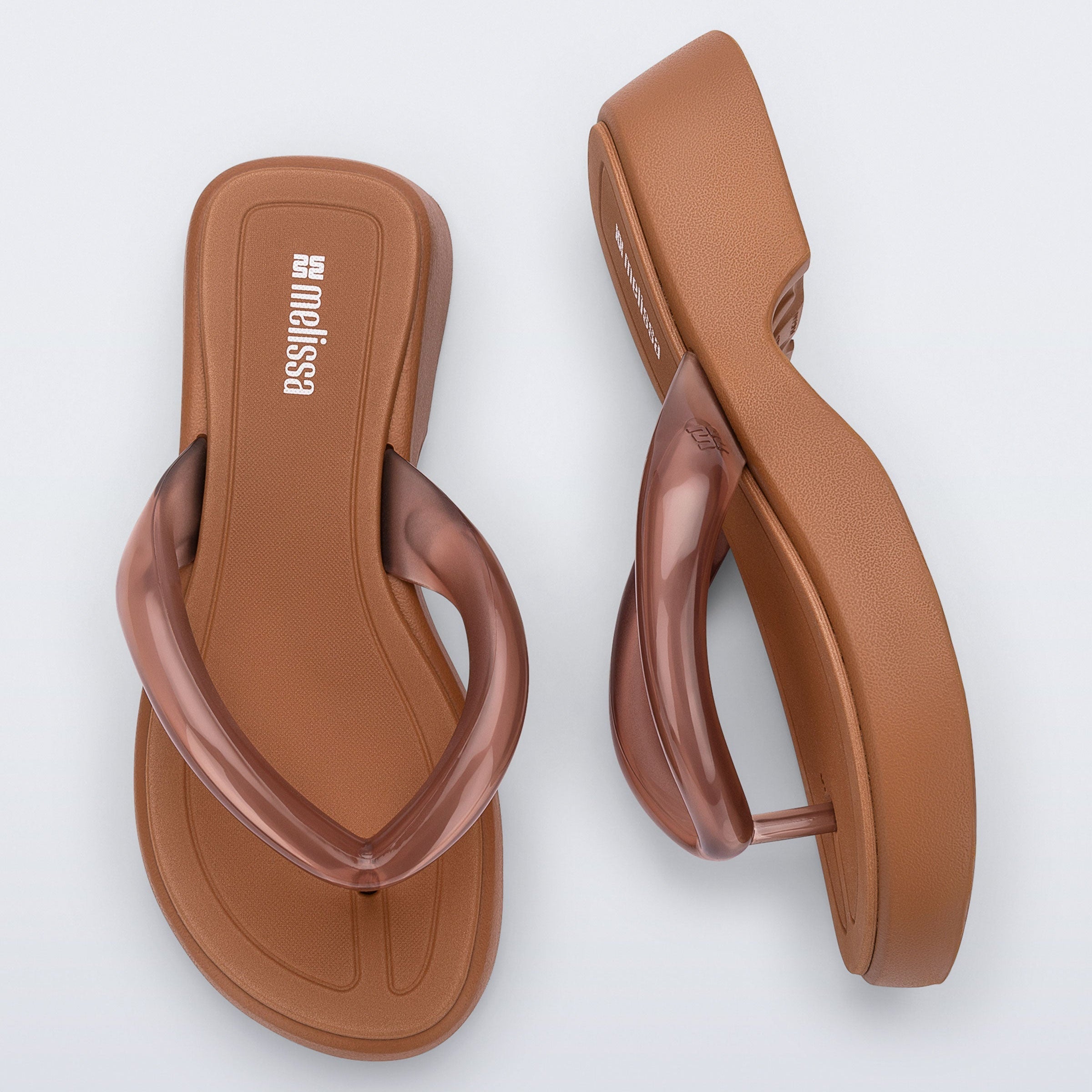 Melissa Airflow Flatform AD Brown Japonki na Platformie Damskie Brązowe