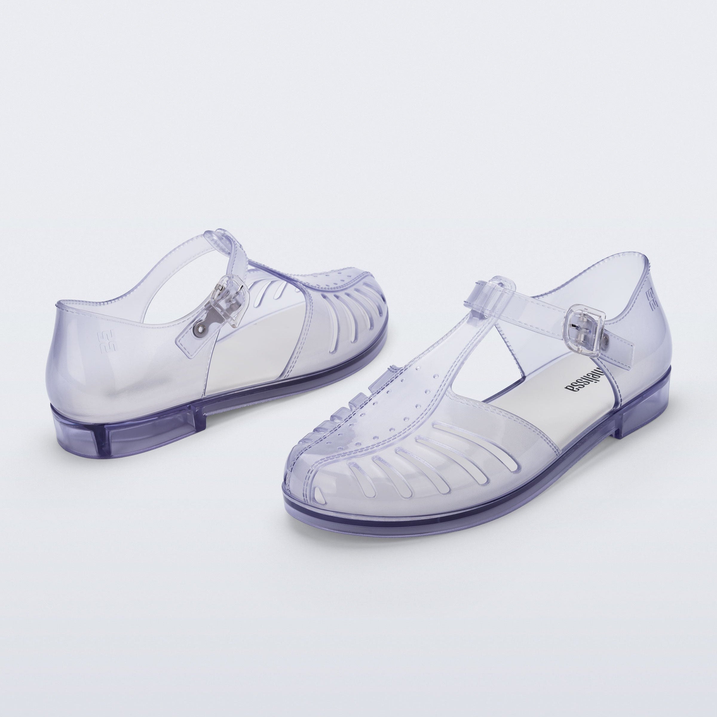 Melissa Aranha 79 II AD Clear/ White Sandały Damskie Transparentne