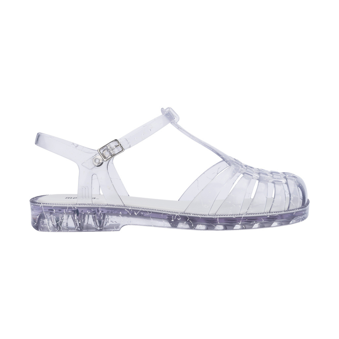 Melissa Aranha Quadrada II Ad Clear Transparent Sandały Damskie Przezroczyste