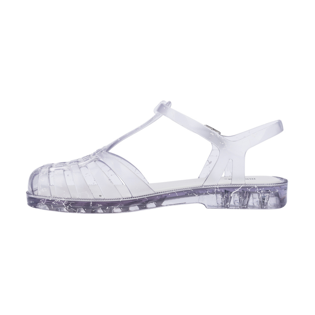 Melissa Aranha Quadrada II Ad Clear Transparent Sandały Damskie Przezroczyste