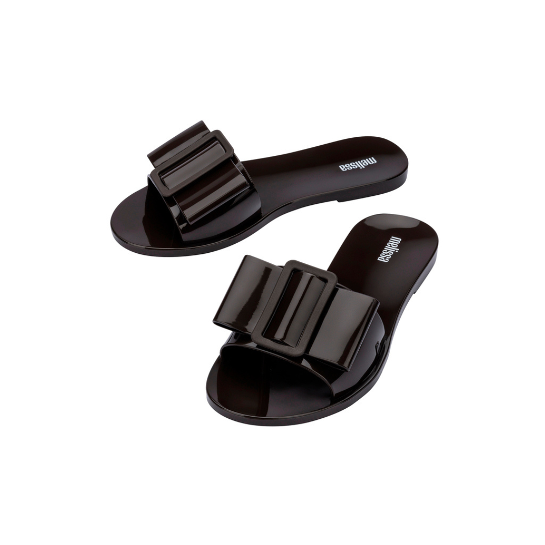 Melissa Babe Ad Brown Klapki Damskie Brązowe