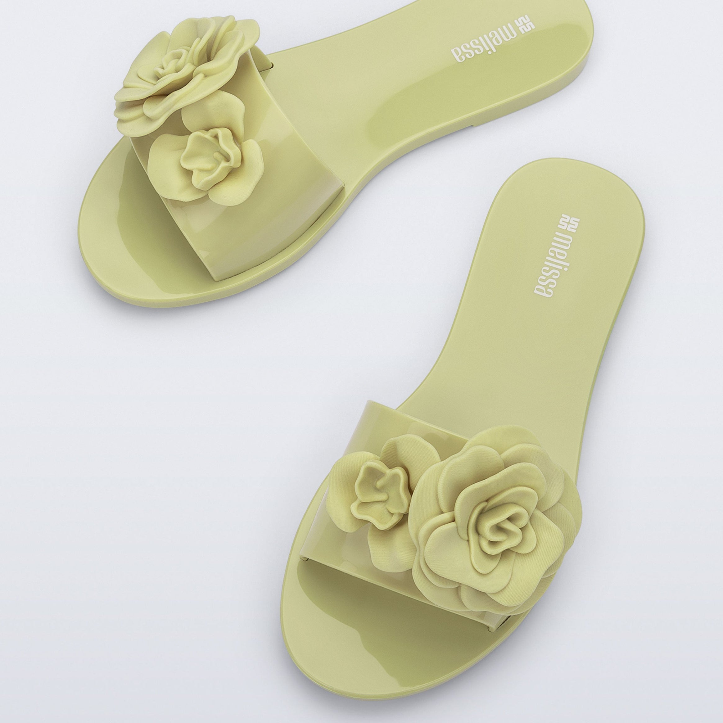 Melissa Babe Petals Ad Green Klapki Damskie Zielone