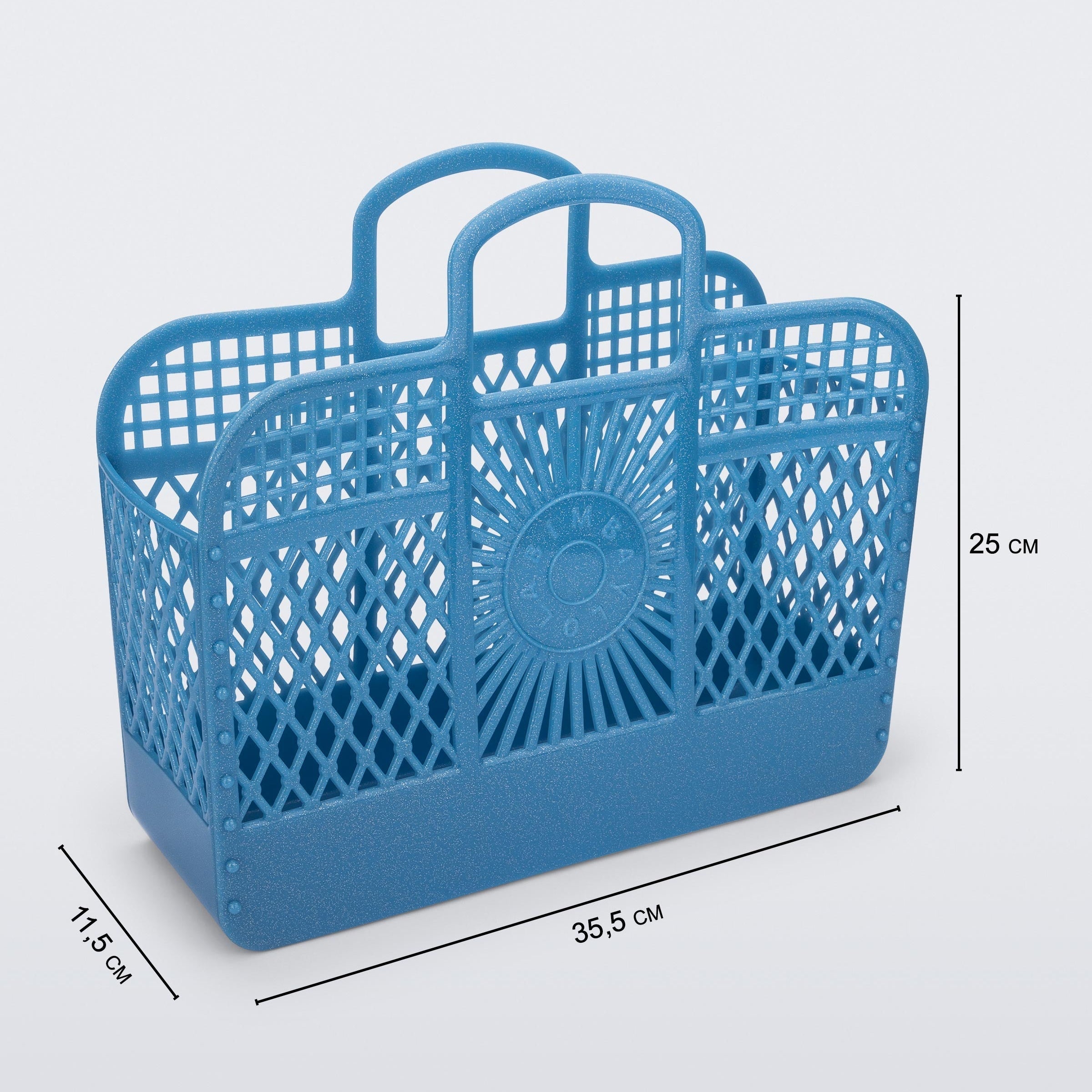Melissa Bag + Bimba Y Lola Glitter Blue Torba Damska Niebieska Brokat