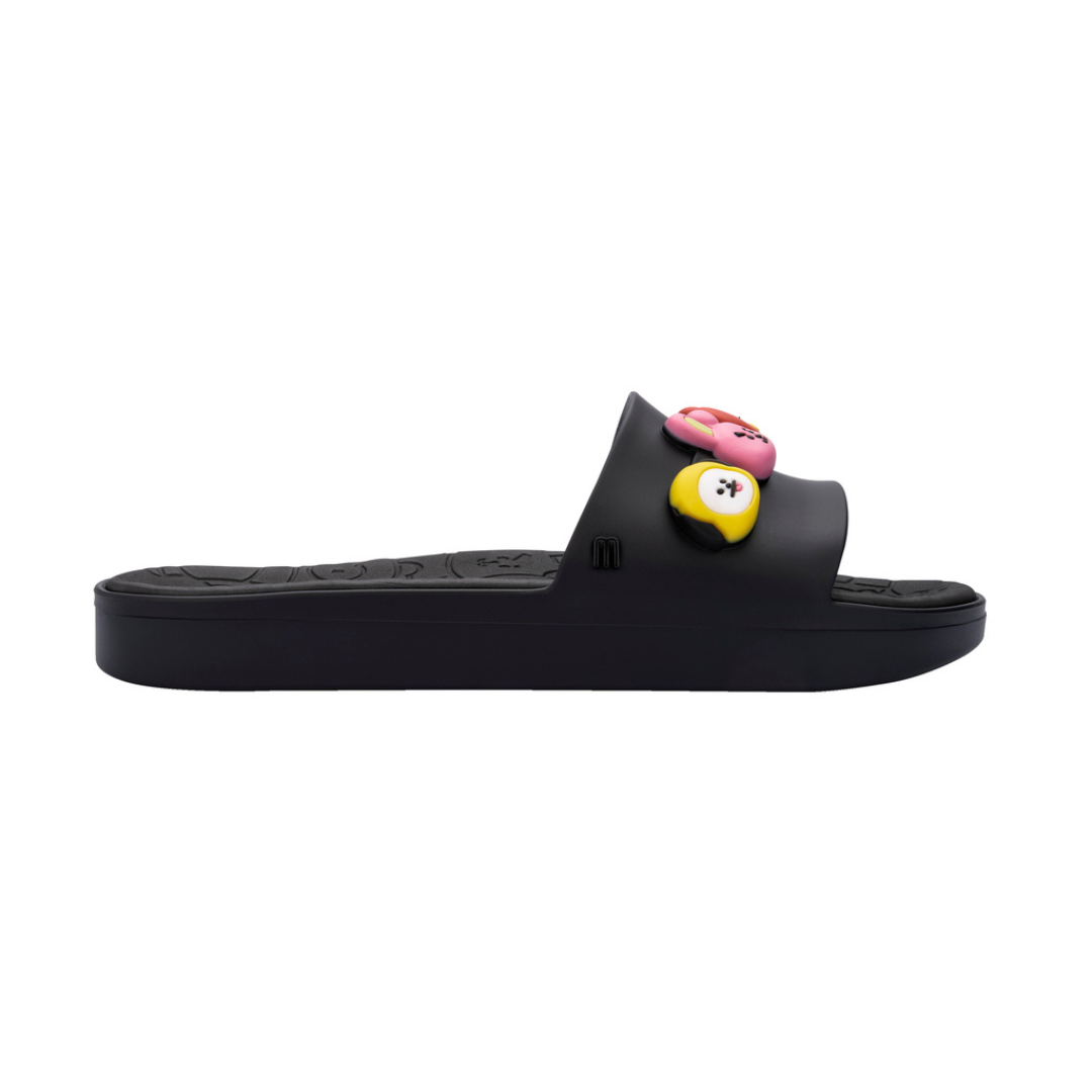 Melissa Beach Slide Next Gen + BT21 Black Klapki Damskie Czarne