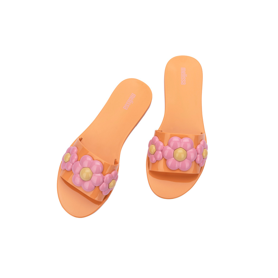 Melissa Bebe Spring Ad Orange/Pink Klapki Damskie Pomarańczowe