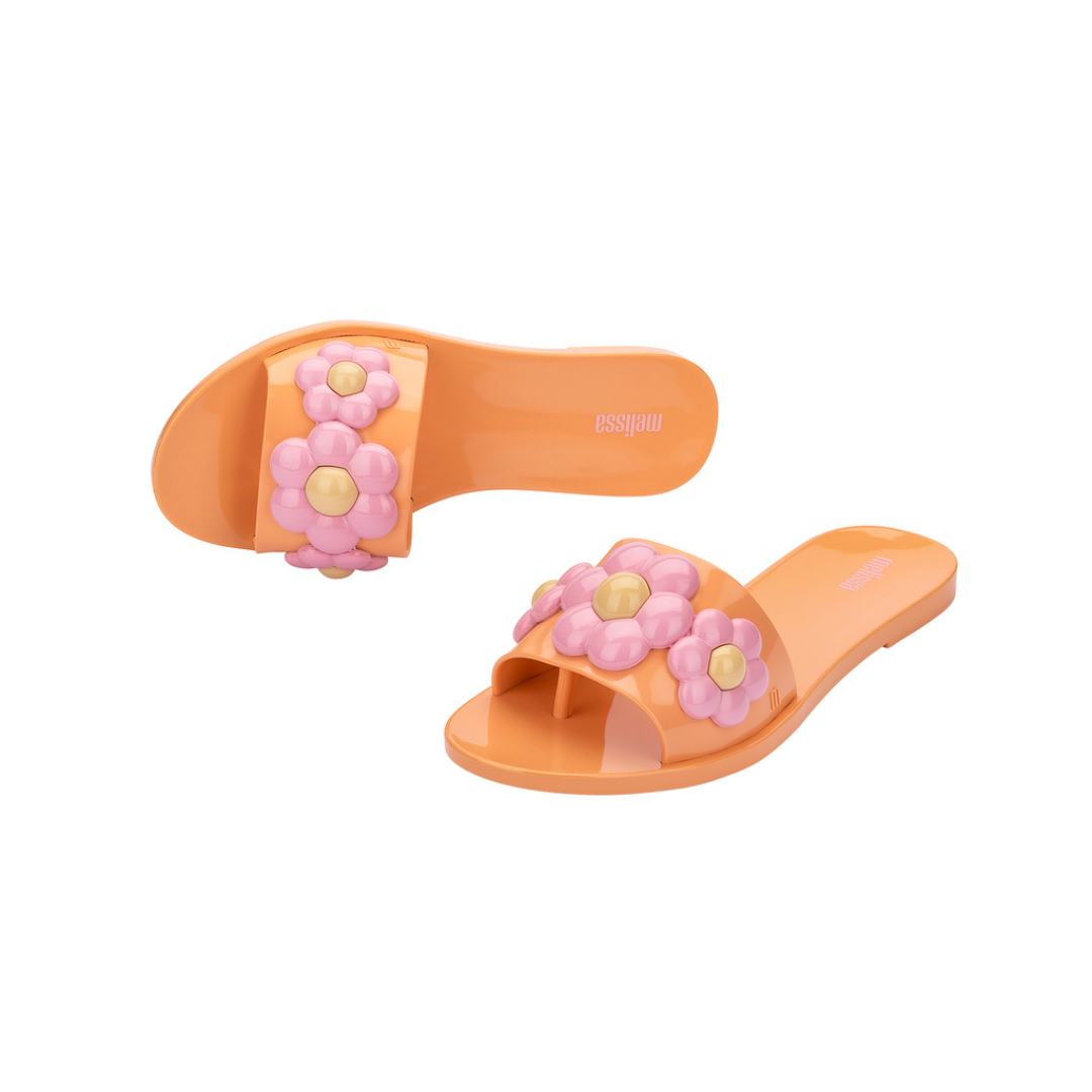 Melissa Bebe Spring Ad Orange/Pink Klapki Damskie Pomarańczowe