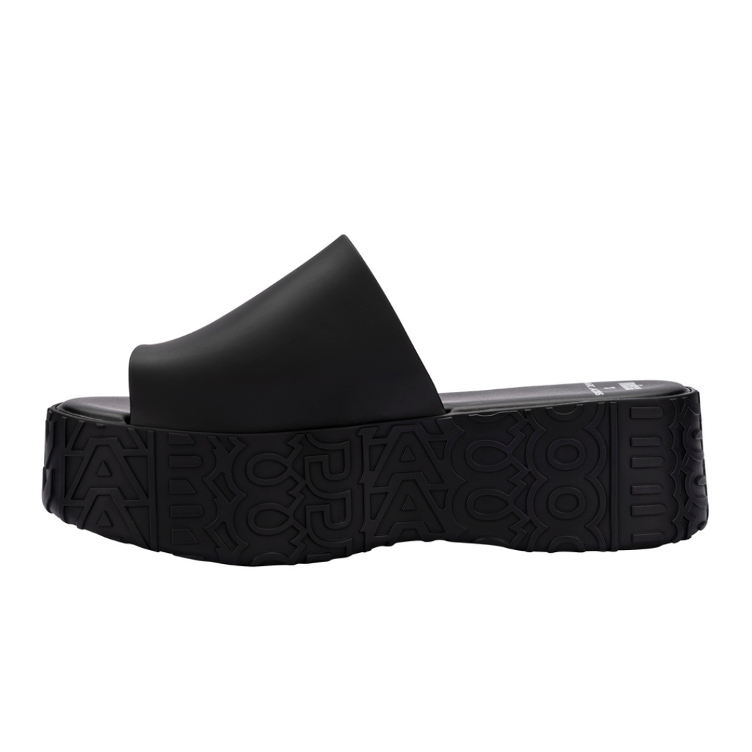 Melissa Becky + Marc Jacobs AD Black Klapki Damskie Na Platformie Czarne