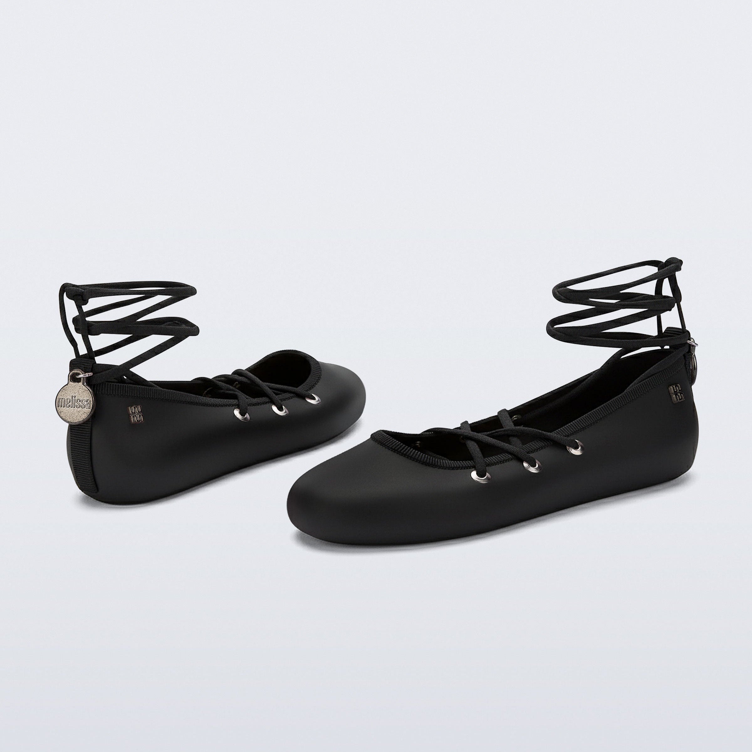Melissa Beta AD Black Baleriny Damskie Czarne