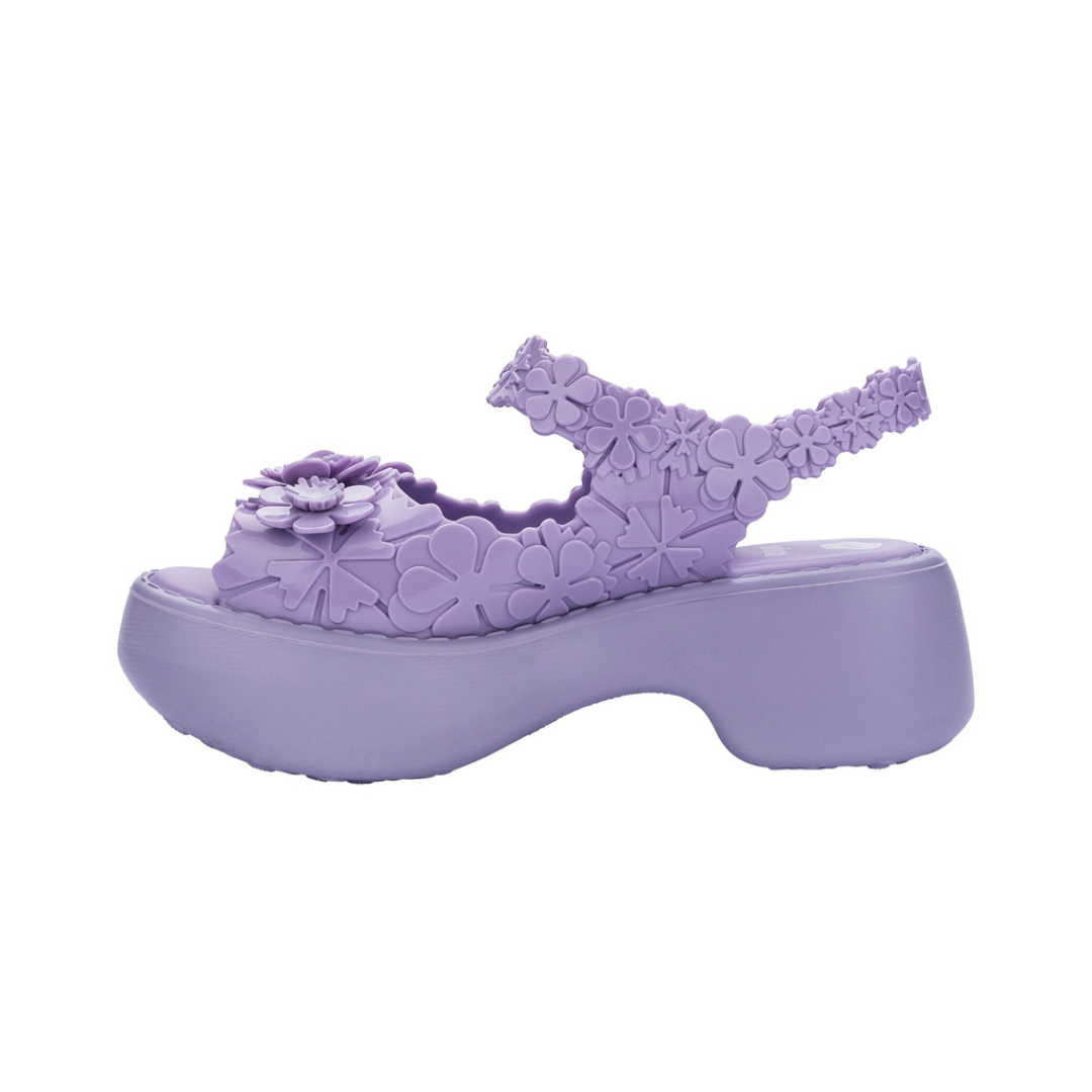 Melissa Blossom + Victor And Rolf Lilac Sandały Damskie Na Platformie Fioletowe