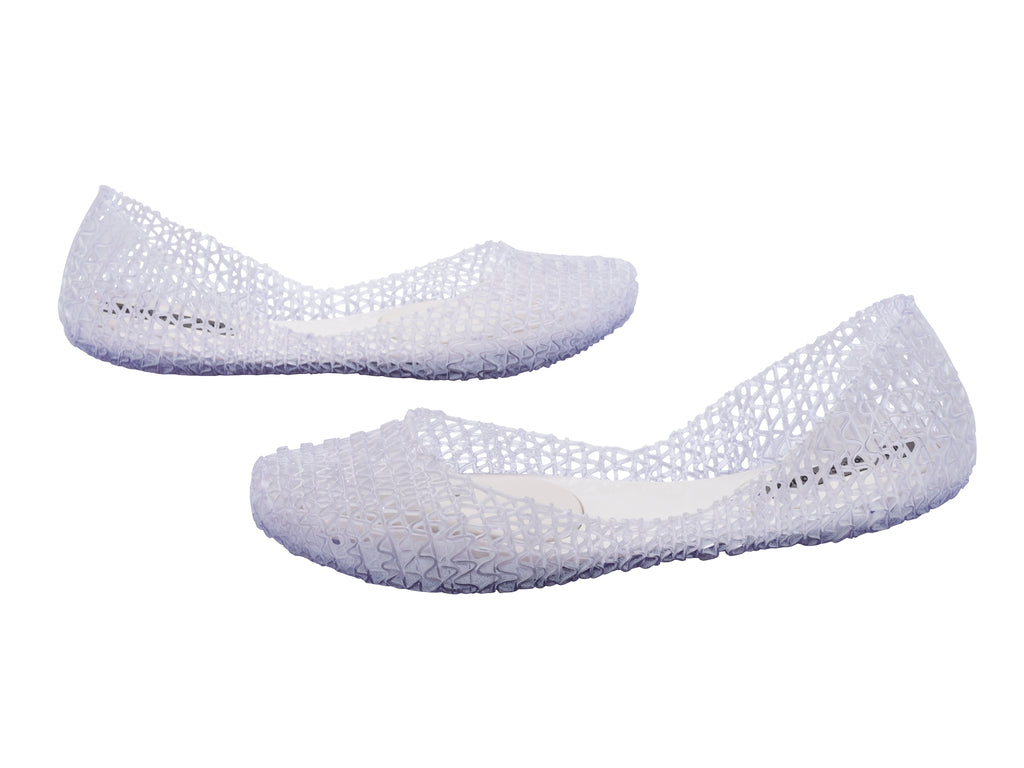 Melissa Campana Papel Brushed Ad Glass Baleriny Damskie Transparentne