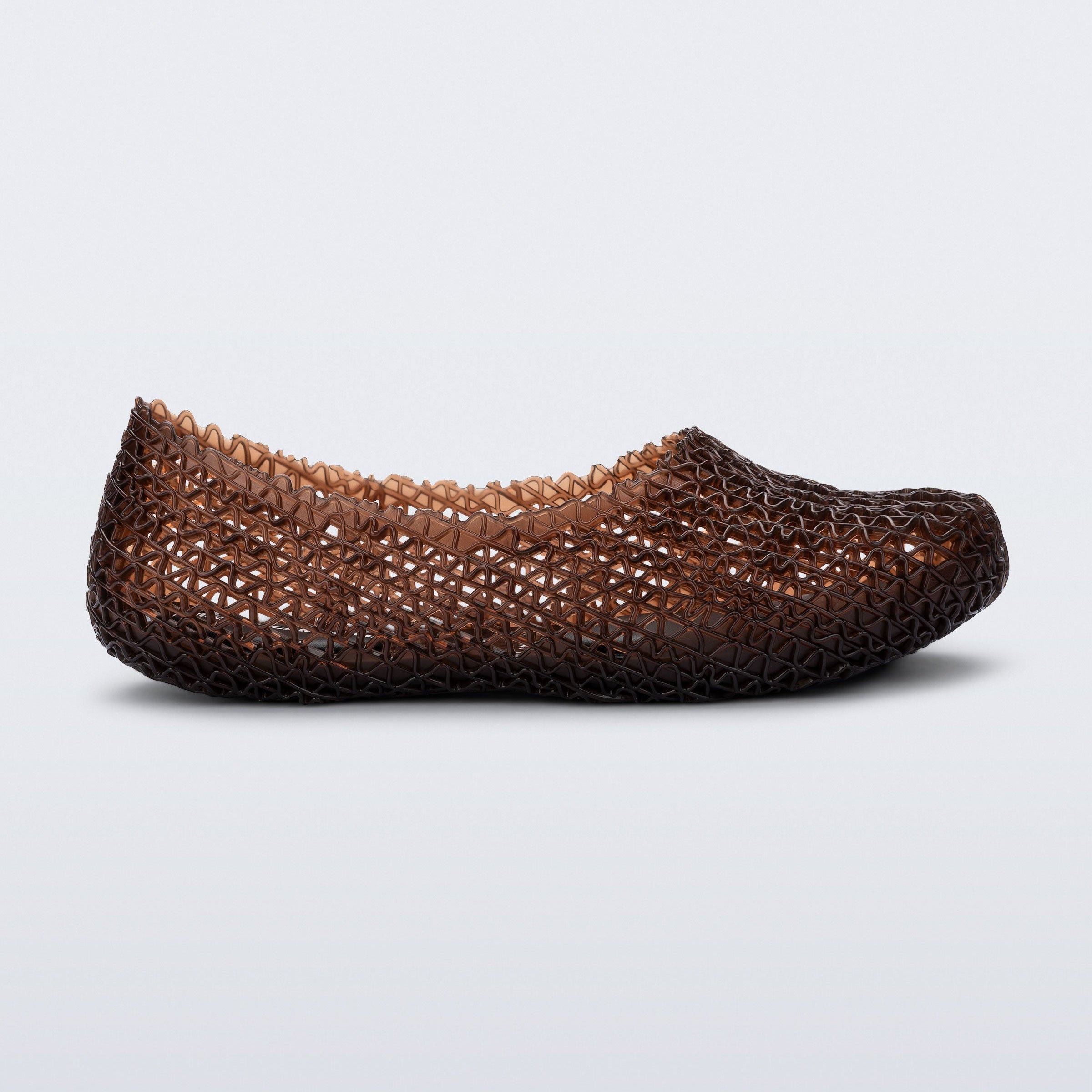 Melissa Campana Papel Hug AD Clear Brown Baleriny Damskie Brązowe