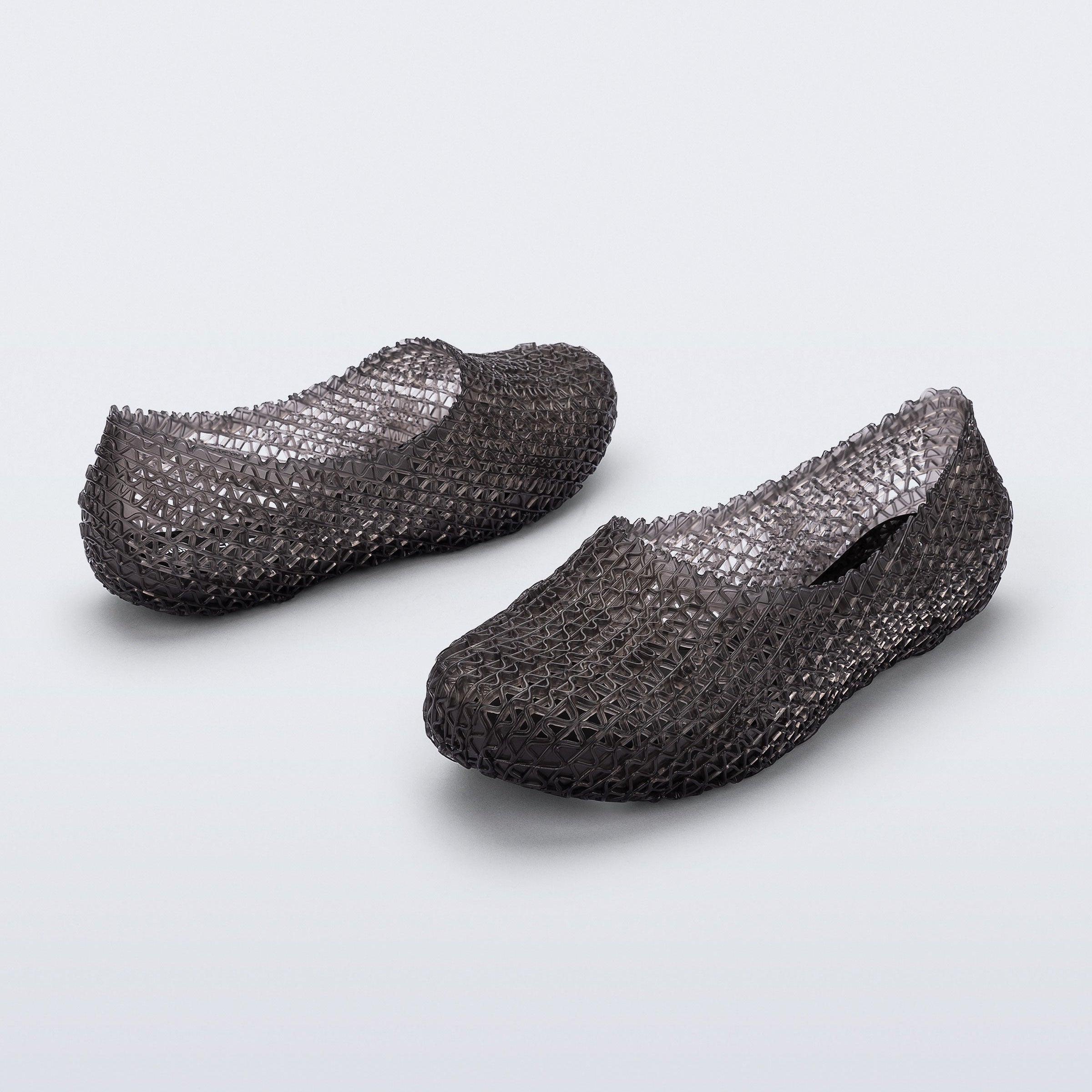 Melissa Campana Papel Hug AD Clear Smoke Baleriny Damskie Czarne