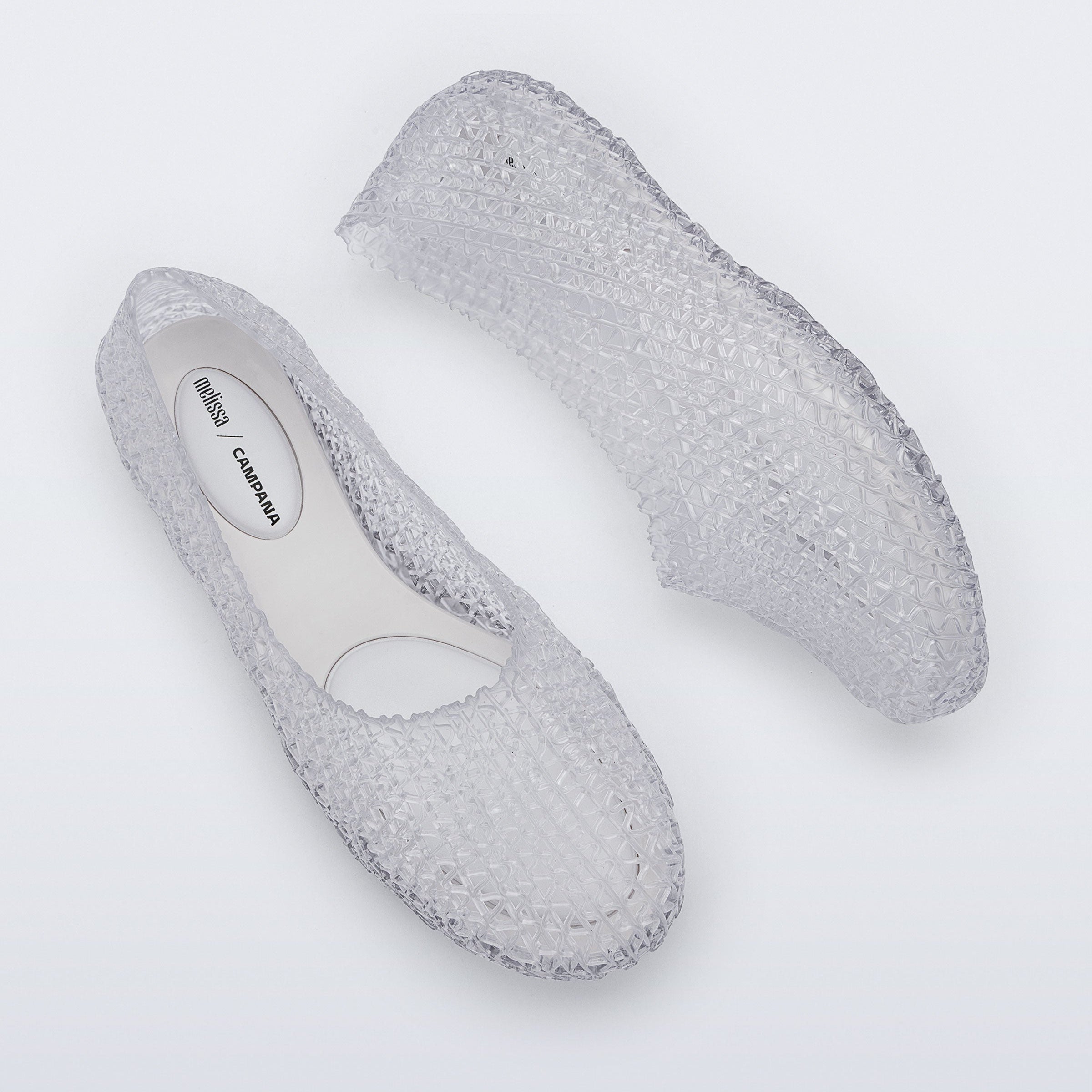 Melissa Campana Papel Hug AD Clear White Baleriny Damskie Białe