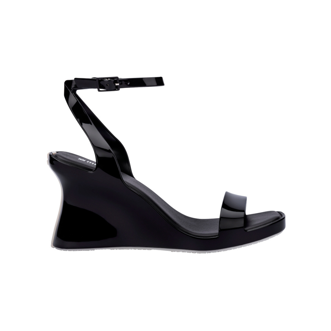 Melissa Celinna Ad Black/ Beige Sandały Damskie na Obcasie Czarne