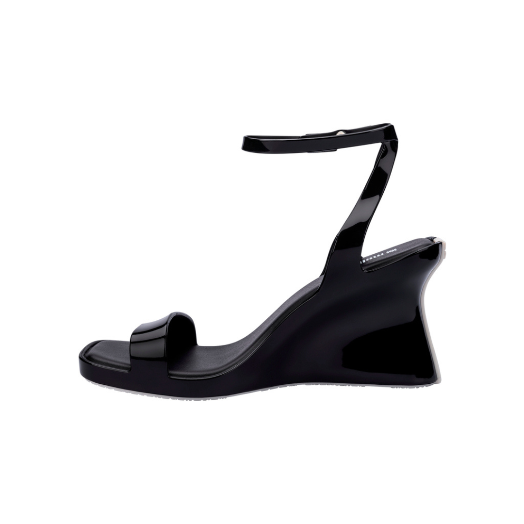 Melissa Celinna Ad Black/ Beige Sandały Damskie na Obcasie Czarne