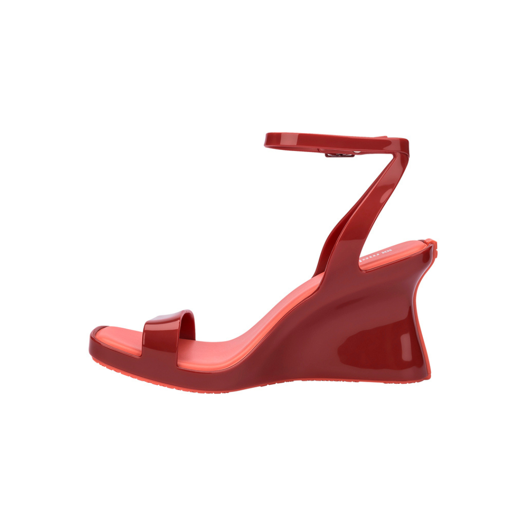 Melissa Celinna Ad Red/ Orange Sandały Damskie na Obcasie Czerwone