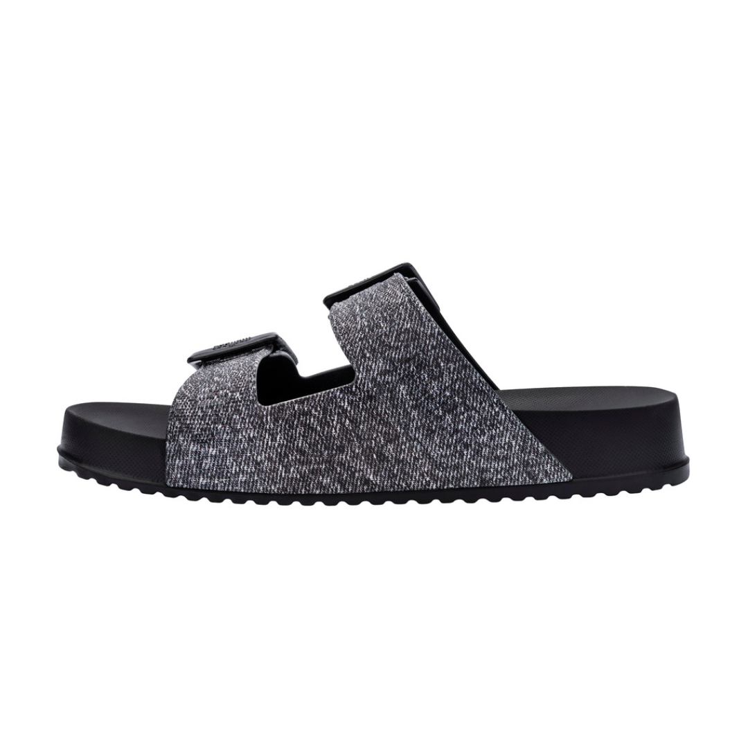 Melissa Cozy M Lover Slide Denim AD Black Jeans Klapki Damskie Czarne